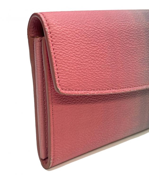 中古・古着通販】FENDI (フェンディ) 長財布 ズッカ ピンク×ブラウン