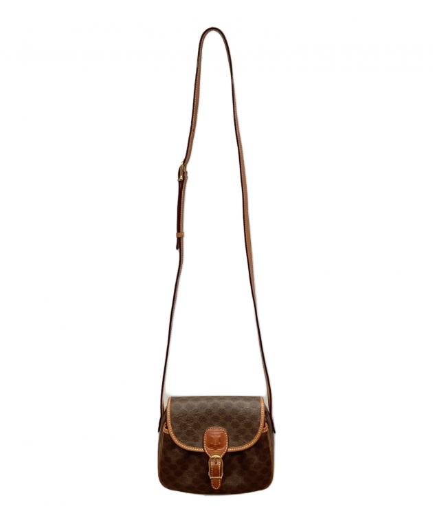 【瀬戸大橋店】 中古 CELINE | セリーヌ ショルダーバッグ マカダム - ブラウン 【122】 CELINE セリーヌ マカダム ショルダーバッグ ブラウン ガンチーニ PVC