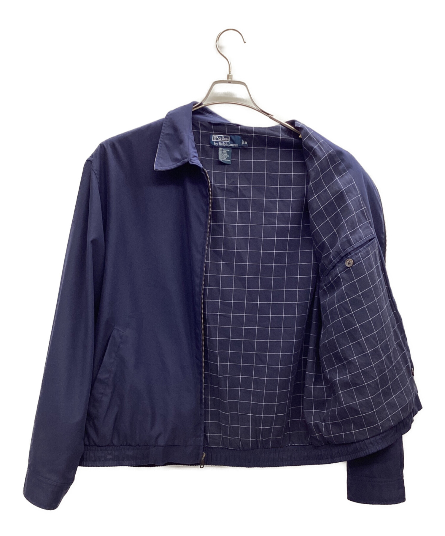 ポロラルフローレン スウィングトップ S ネイビー 古着 ワンポイント メンズ 中古・古着通販】POLO RALPH LAUREN (ポロ・ラルフローレン