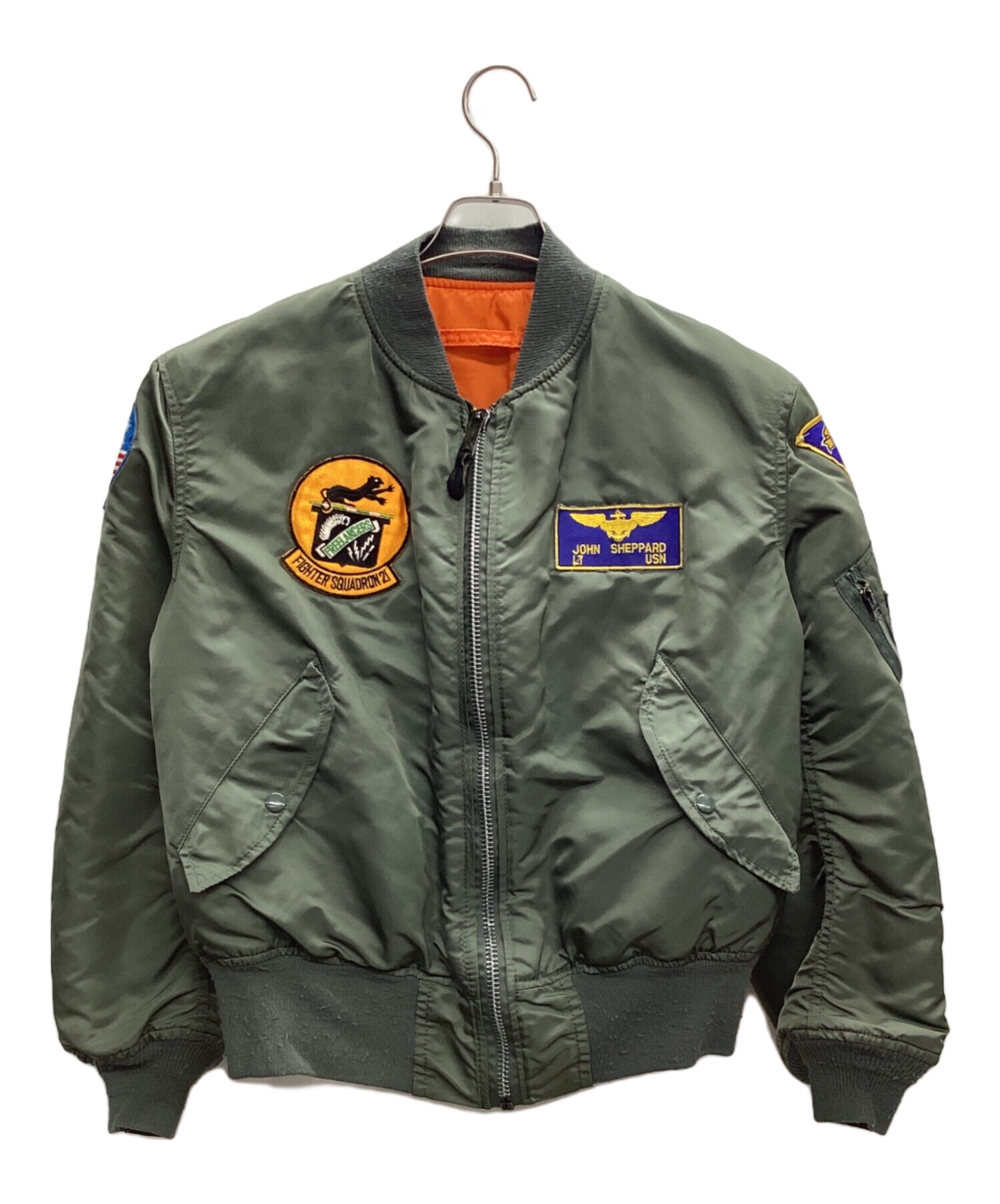 alpha ma-1 90s ジャケット　カーキ　USA製　M 中古・古着通販】ALPHA (アルファ) フライトジャケット MA-1 90s