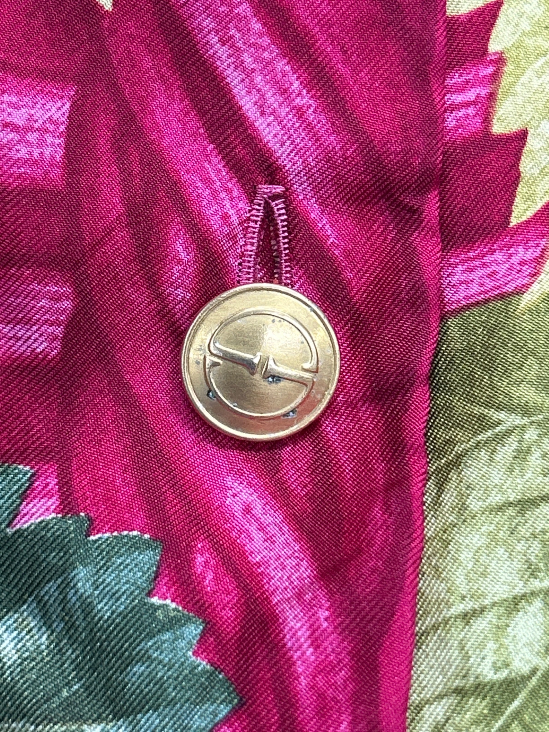 中古・古着通販】GUCCI (グッチ) 長袖シルクシャツ ピンク サイズ:40