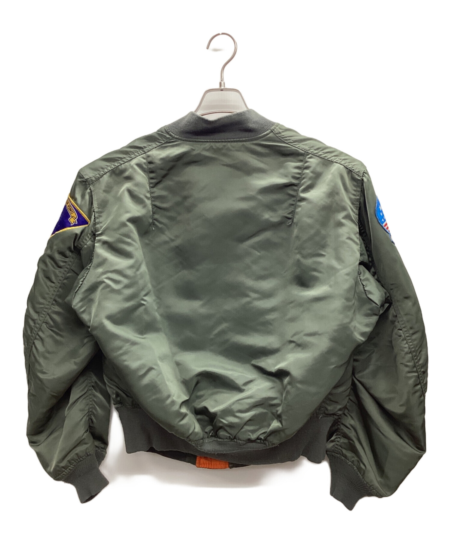 80s 90s アルファ ALPHA MA-1 フライトジャケット カーキ L 中古・古着通販】ALPHA (アルファ) フライトジャケット MA-1 90s