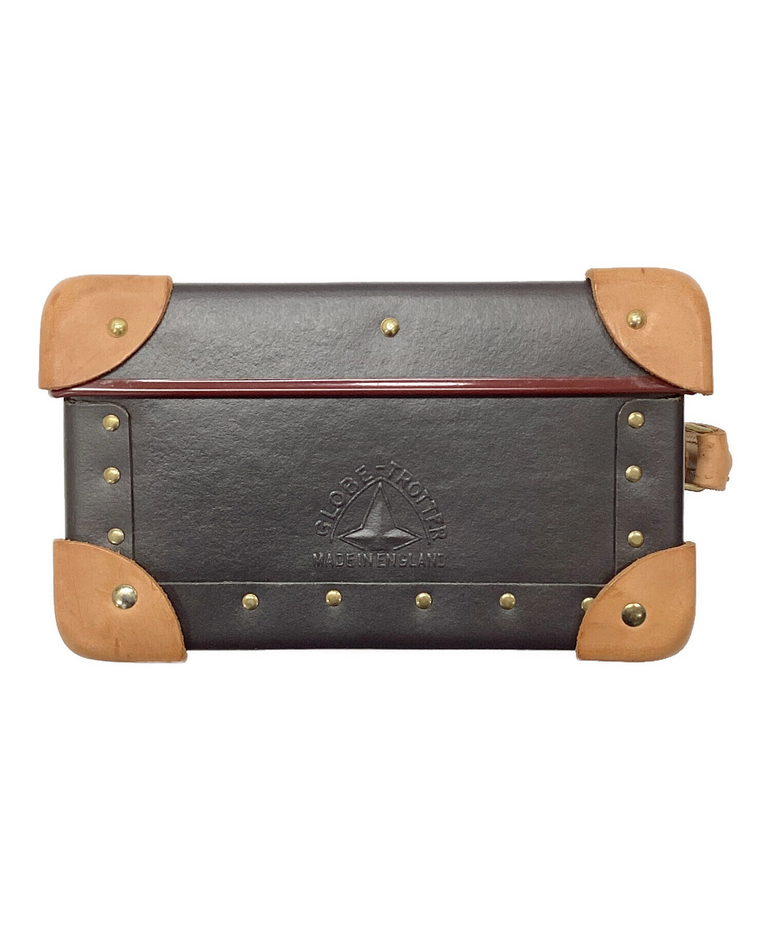 GLOBE TROTTER グローブトロッター ショルダーバッグ レザー ショルダー バッグ ダークブラウン系【中古】 中古・古着通販】GLOBE-TROTTER (グローブトロッター) ミニトロッター