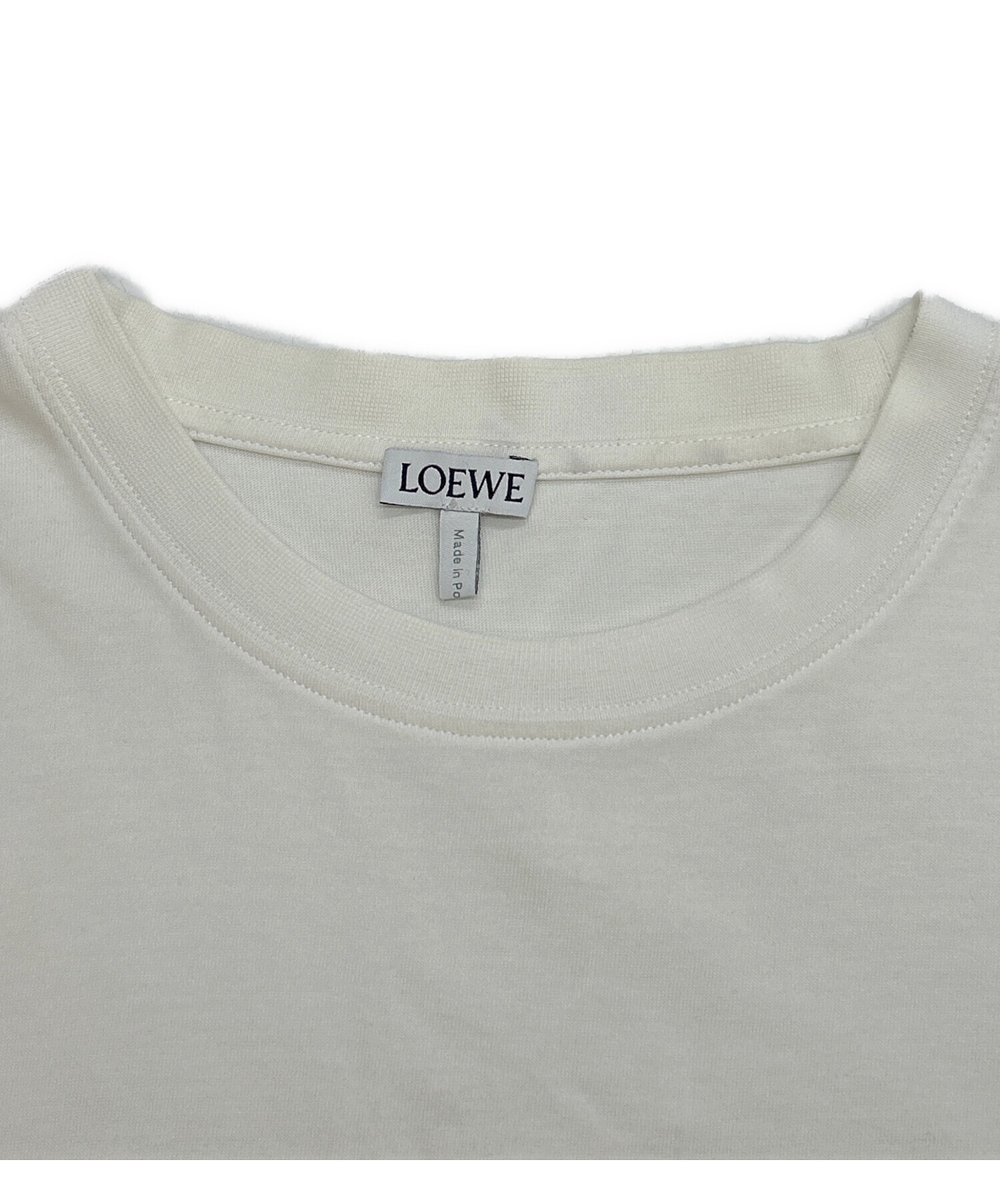中古・古着通販】LOEWE (ロエベ) 長袖カットソー ホワイト サイズ:M