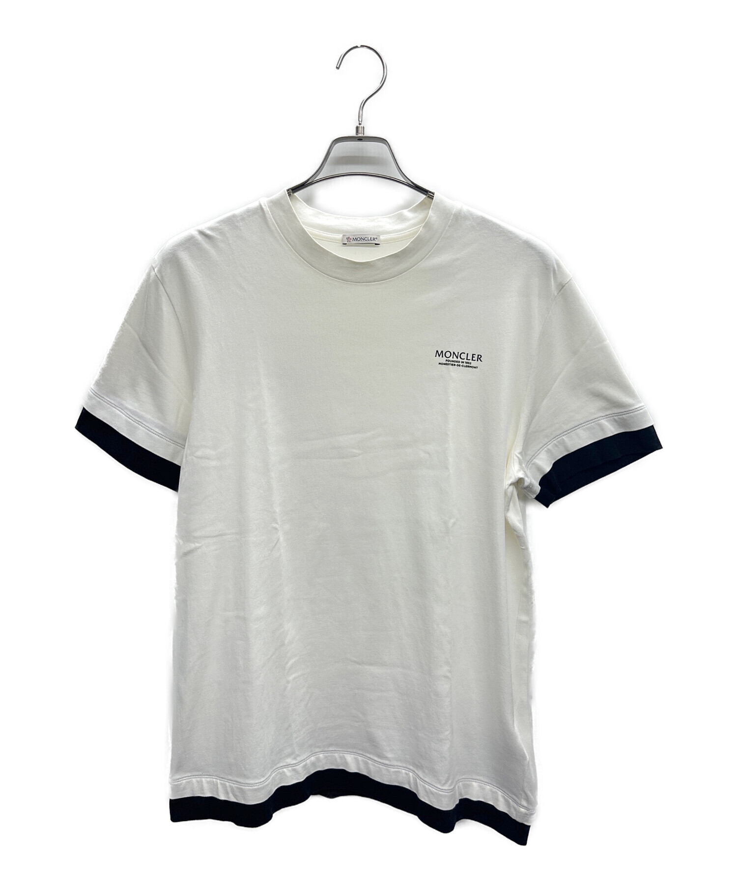 中古・古着通販】MONCLER (モンクレール) 半袖カットソー ホワイト 