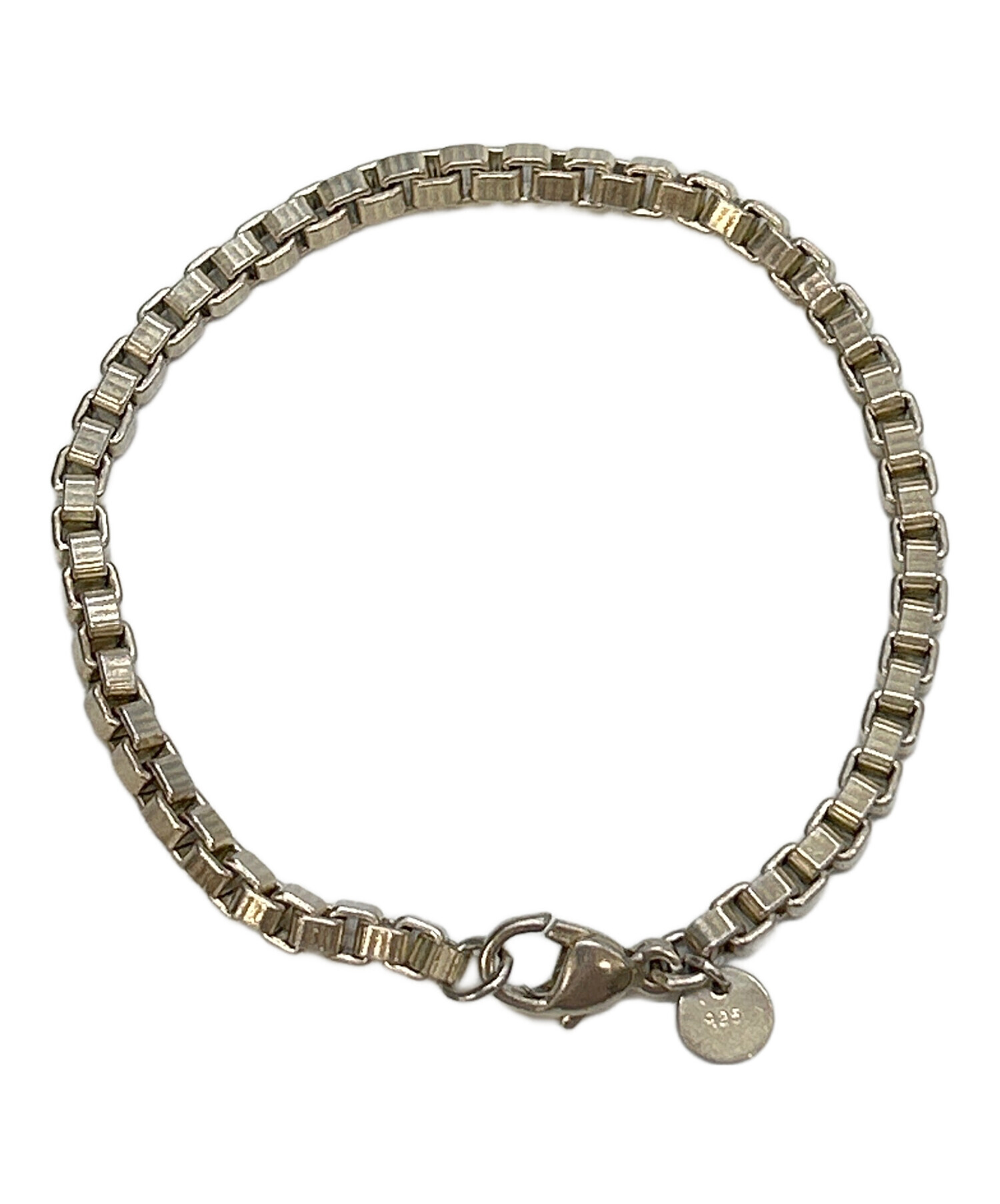 未使用に近い ティファニー ブレスレット ベネチアン 17号 925 シルバー 中古・古着通販】TIFFANY & Co. (ティファニー) ベネチアン