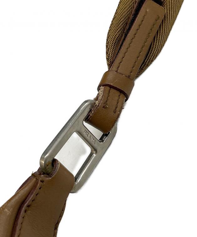 【美品】PRADAブラウンレザーワンショルダーストラップ♡ 中古・古着通販】PRADA (プラダ) ワンショルダーバッグ ブラウン