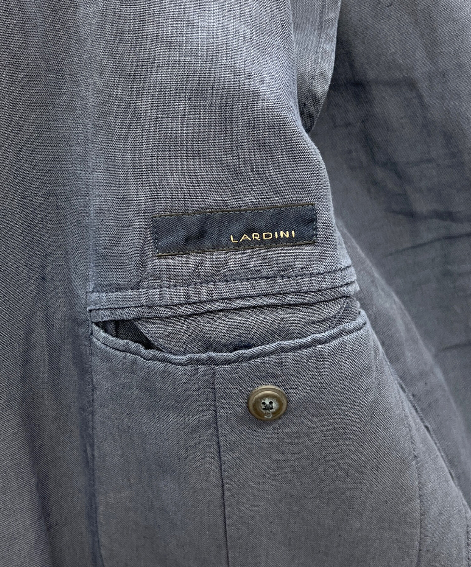 中古・古着通販】LARDINI (ラルディーニ) リネンジャケット ネイビー