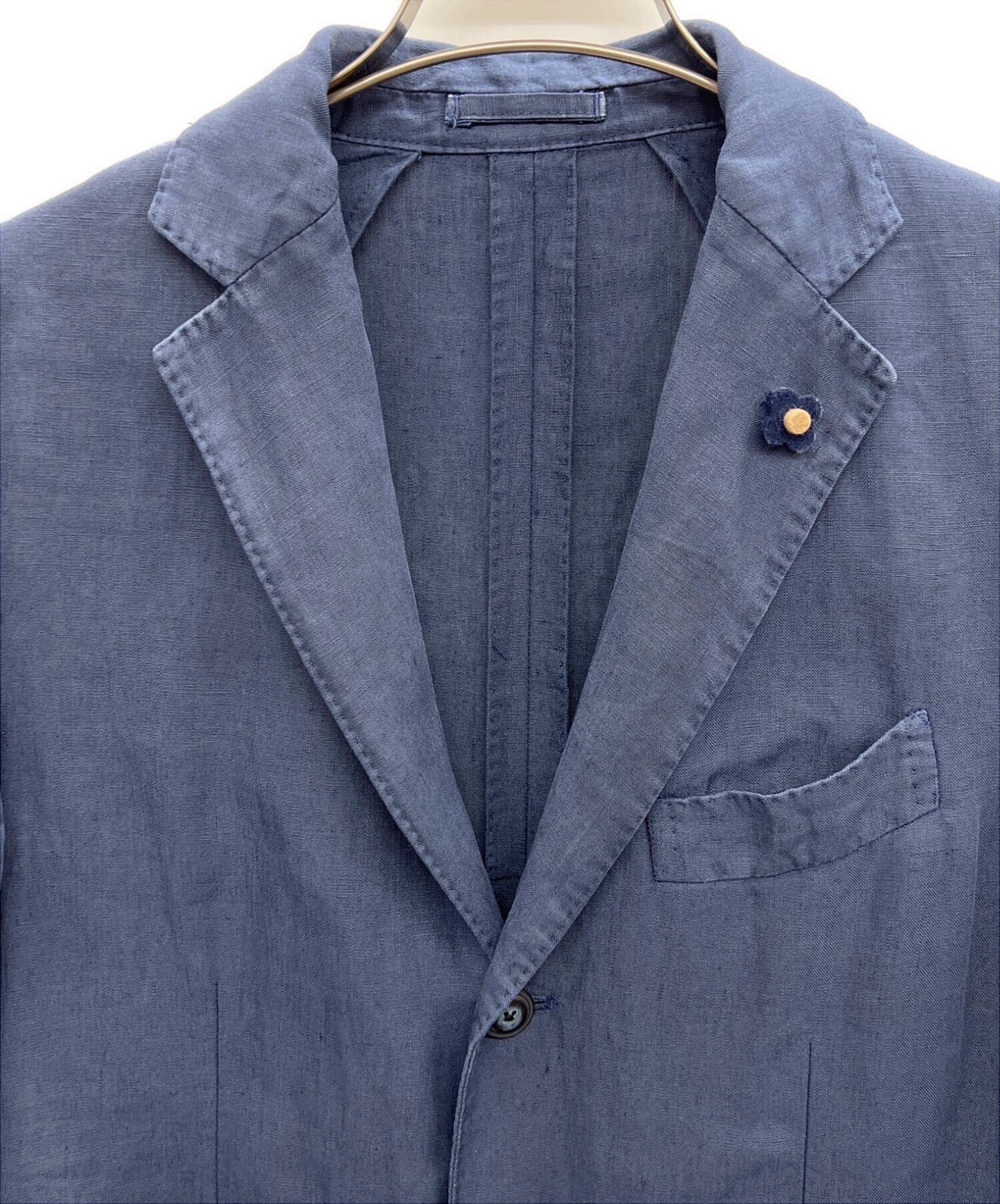 中古・古着通販】LARDINI (ラルディーニ) リネンジャケット ネイビー