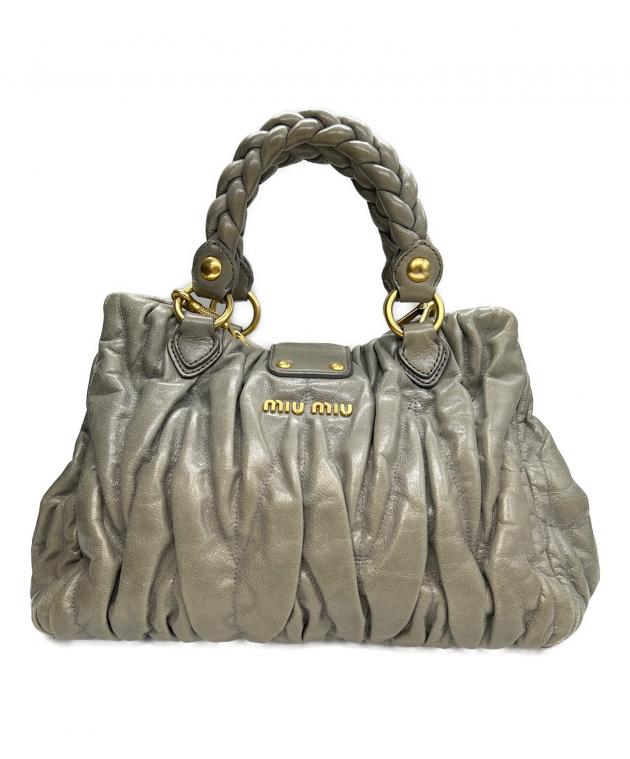 中古・古着通販】MIU MIU (ミュウミュウ) マテラッセ2WAYバッグ グレー