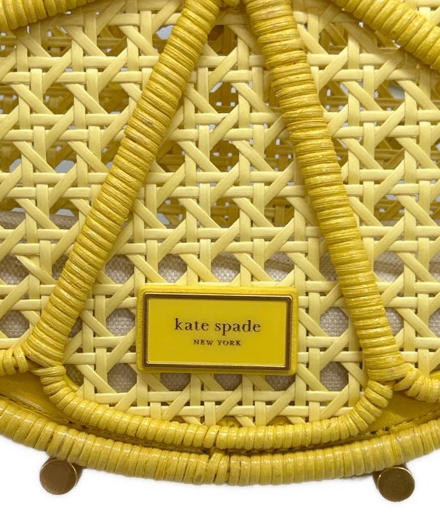 【美品】kate spade イエロー レモンドロップ　かごバッグ 中古・古着通販】Kate Spade (ケイトスペード) レモンドロップラフィア