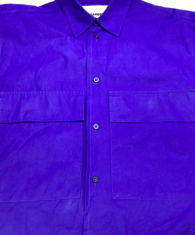 JILSANDER　ラベンダーカラー半袖シャツSize40 中古・古着通販】JIL SANDER (ジルサンダー) 半袖シャツ ブルー サイズ