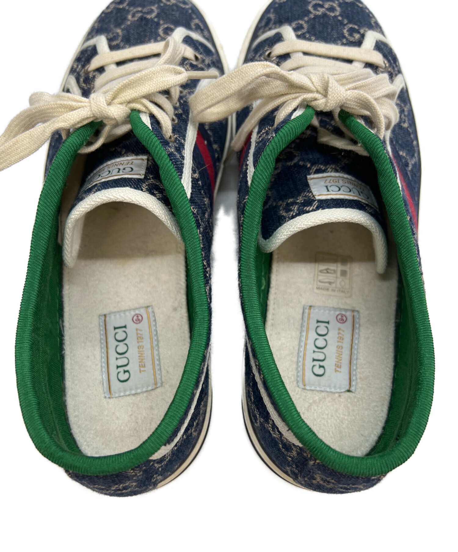 中古・古着通販】GUCCI (グッチ) TENNIS 1977 ブルー×グリーン サイズ 