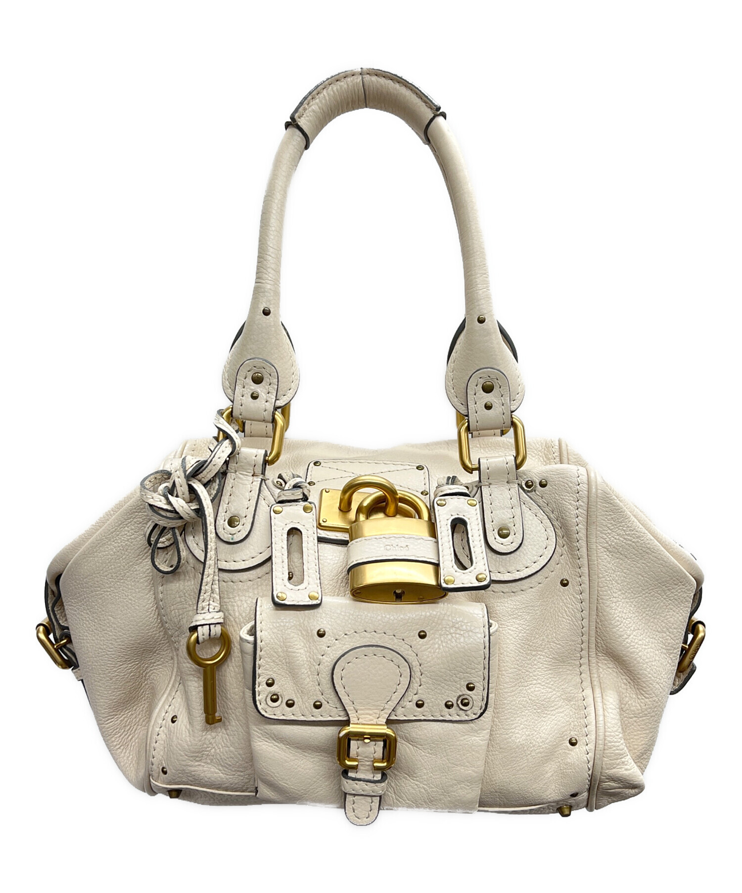 中古・古着通販】Chloe (クロエ) パディントン ミディアム アイボリー