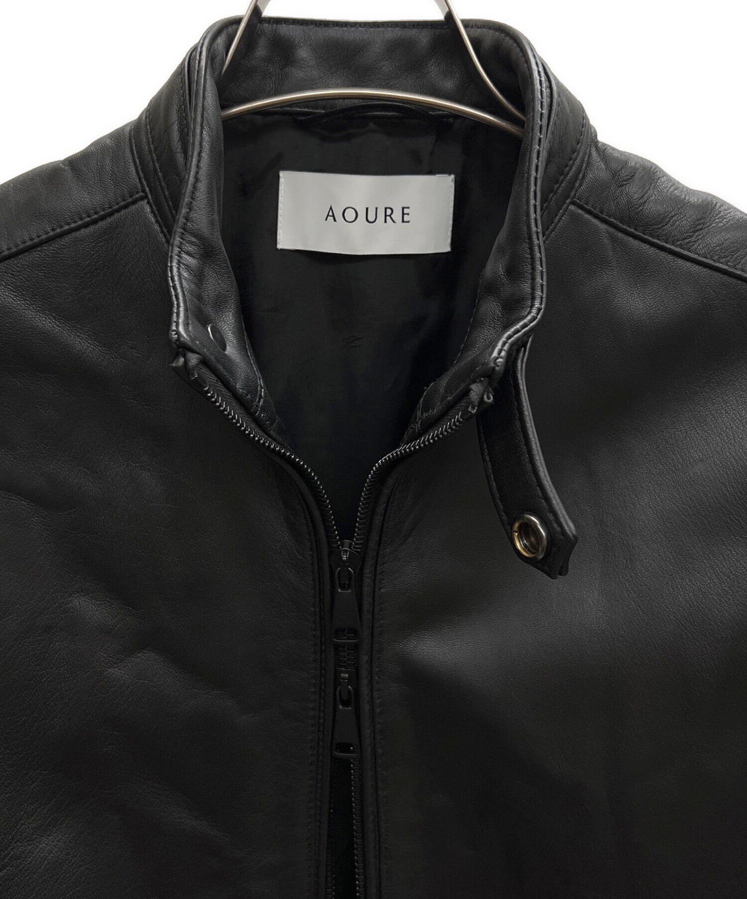 中古・古着通販】AOURE (アウール) シープスキン シングルライダース