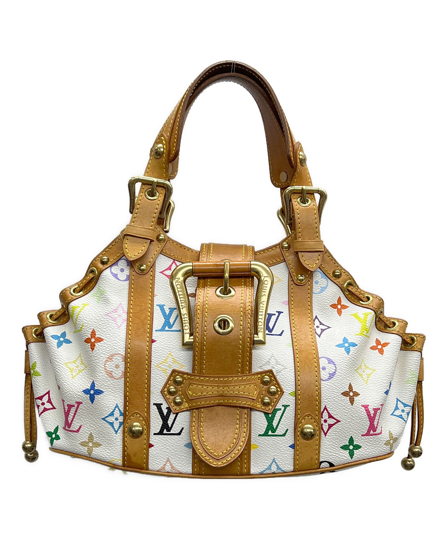 超難あり‼︎ ルイヴィトン テダPM モノグラム マルチカラー バッグ 中古・古着通販】LOUIS VUITTON (ルイ ヴィトン) ハンドバッグ テダPM