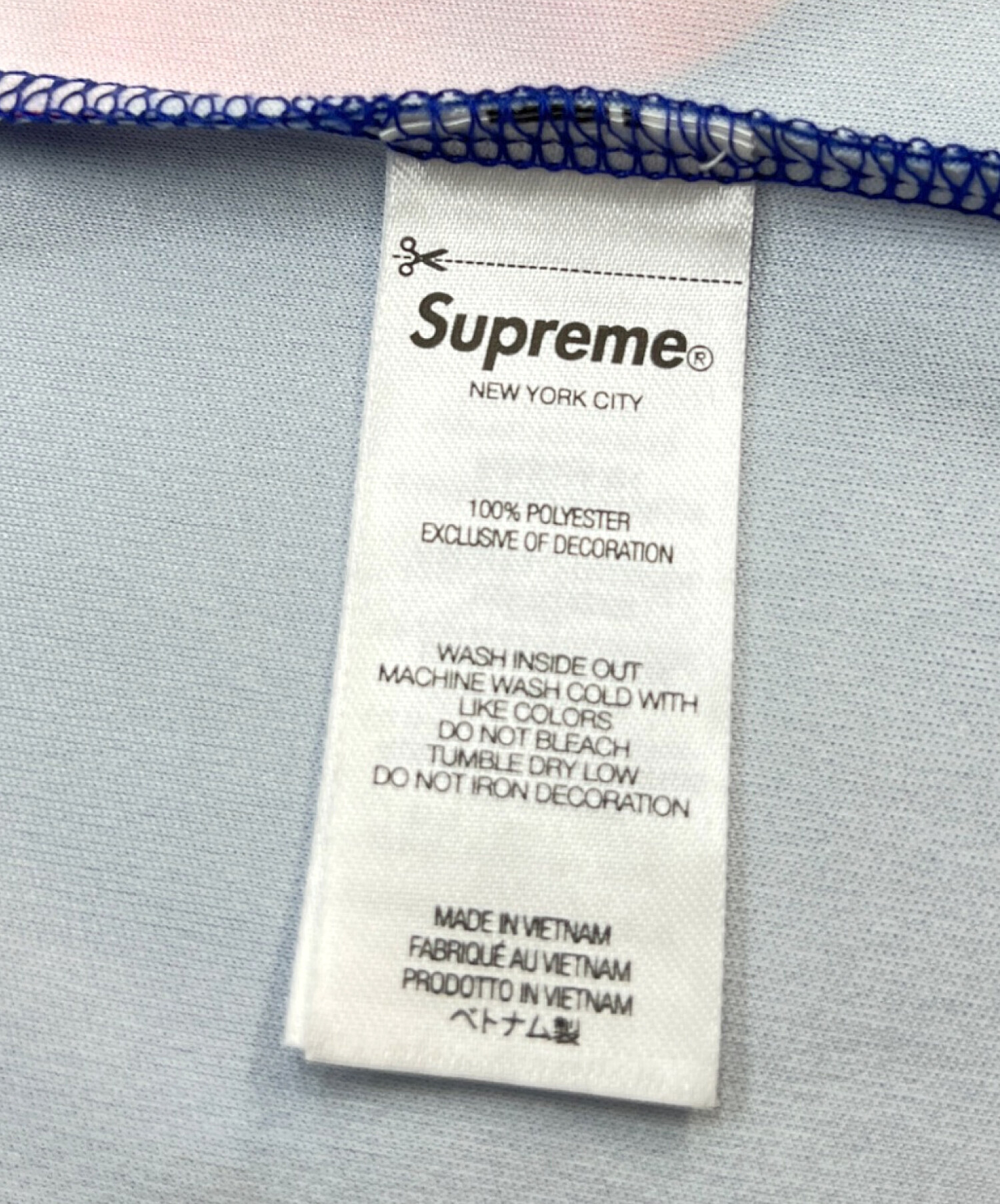 中古・古着通販】SUPREME (シュプリーム) ゲームシャツ ブルー サイズ