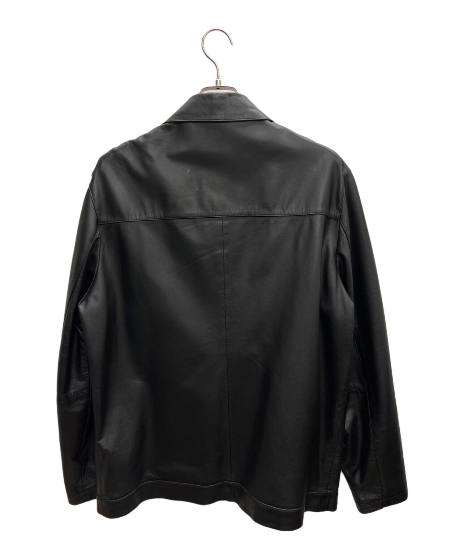 中古・古着通販】NAUTICA (ノーティカ) レザージャケット ブラック