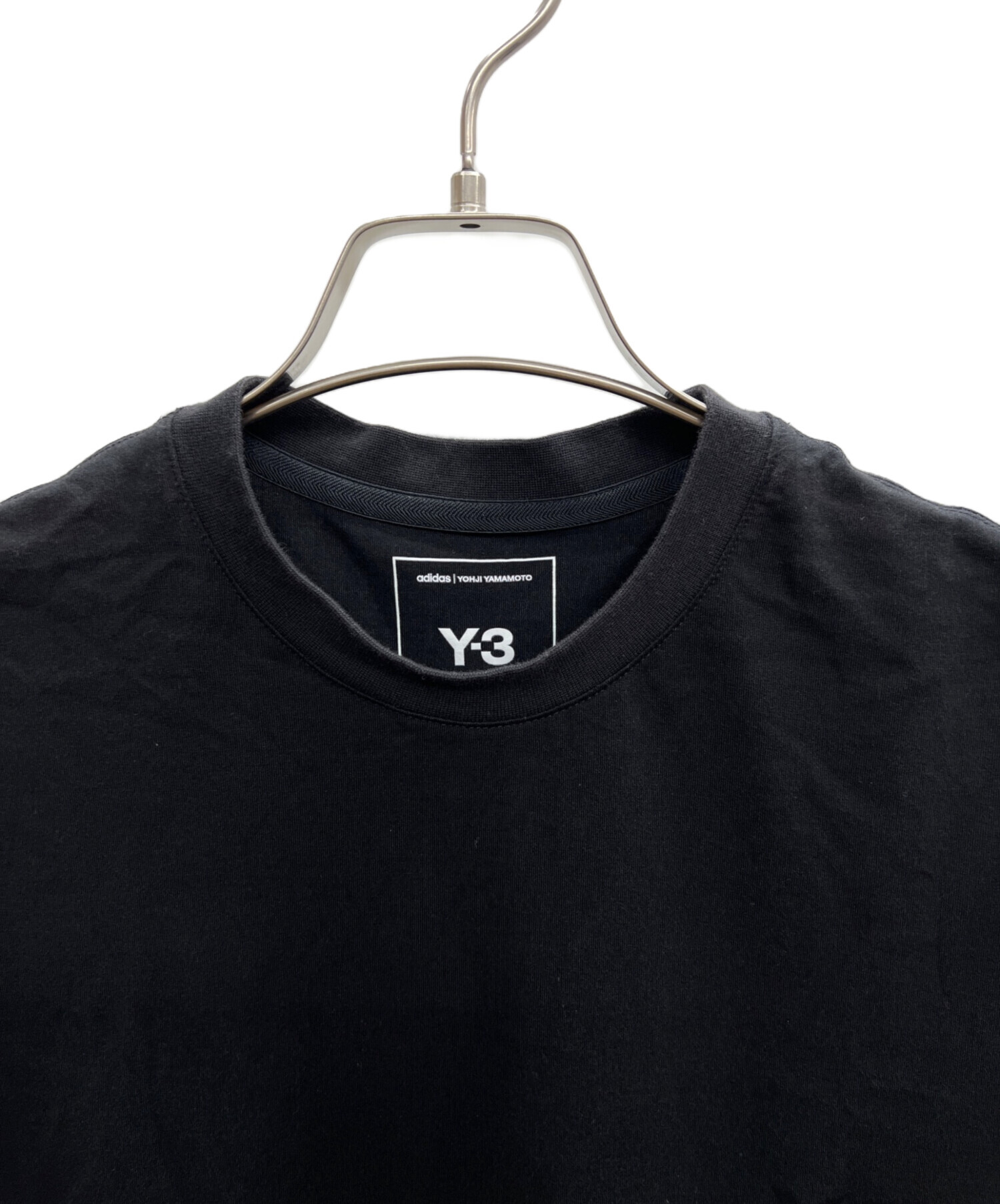 【最終値下げ】アシンメトリー 半袖 カットソー ブラック　Y's ワイズ 中古・古着通販】adidas (アディダス) Y-3 (ワイスリー) 半袖