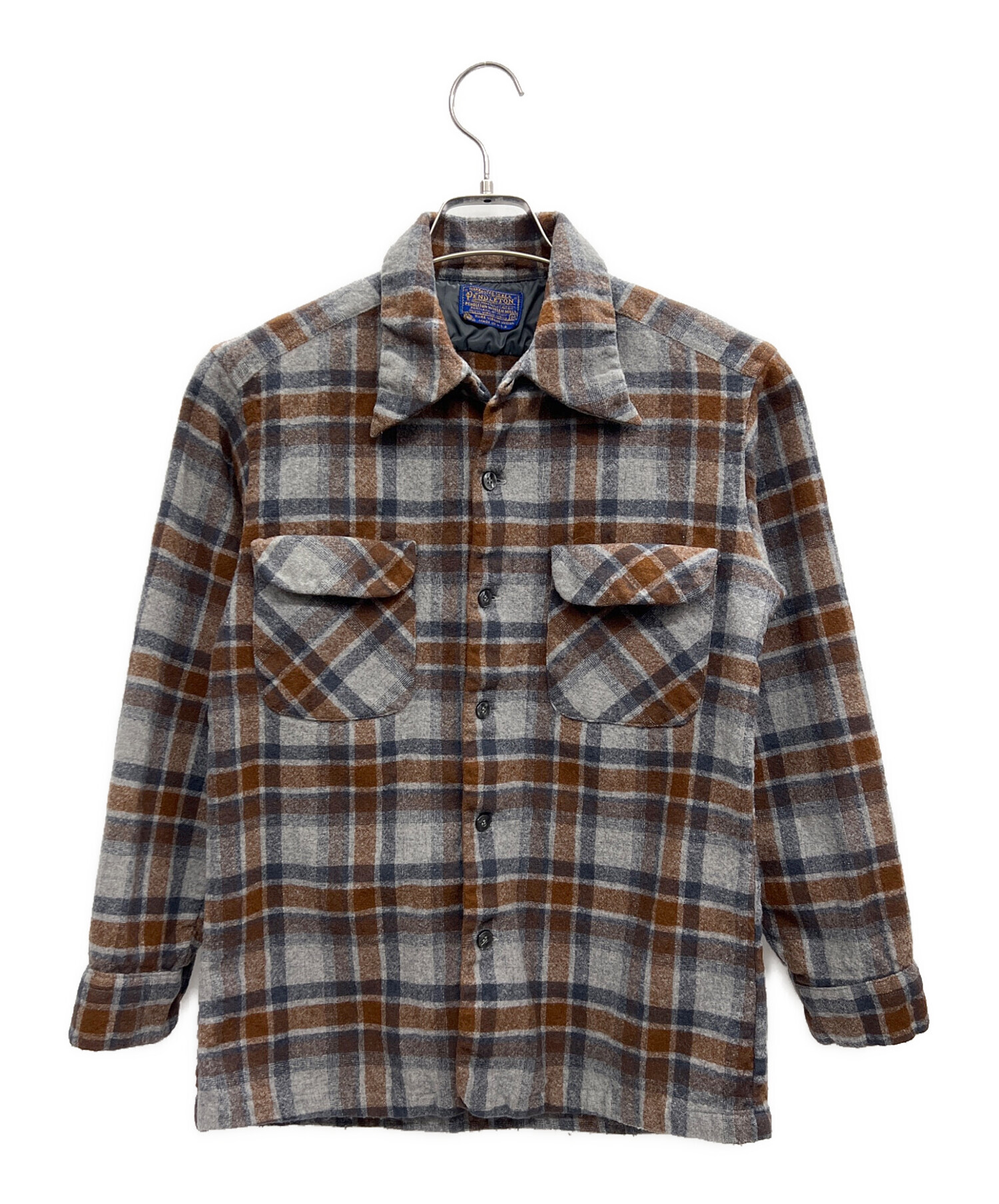 中古・古着通販】PENDLETON (ペンドルトン) 長袖ウールシャツ グレー