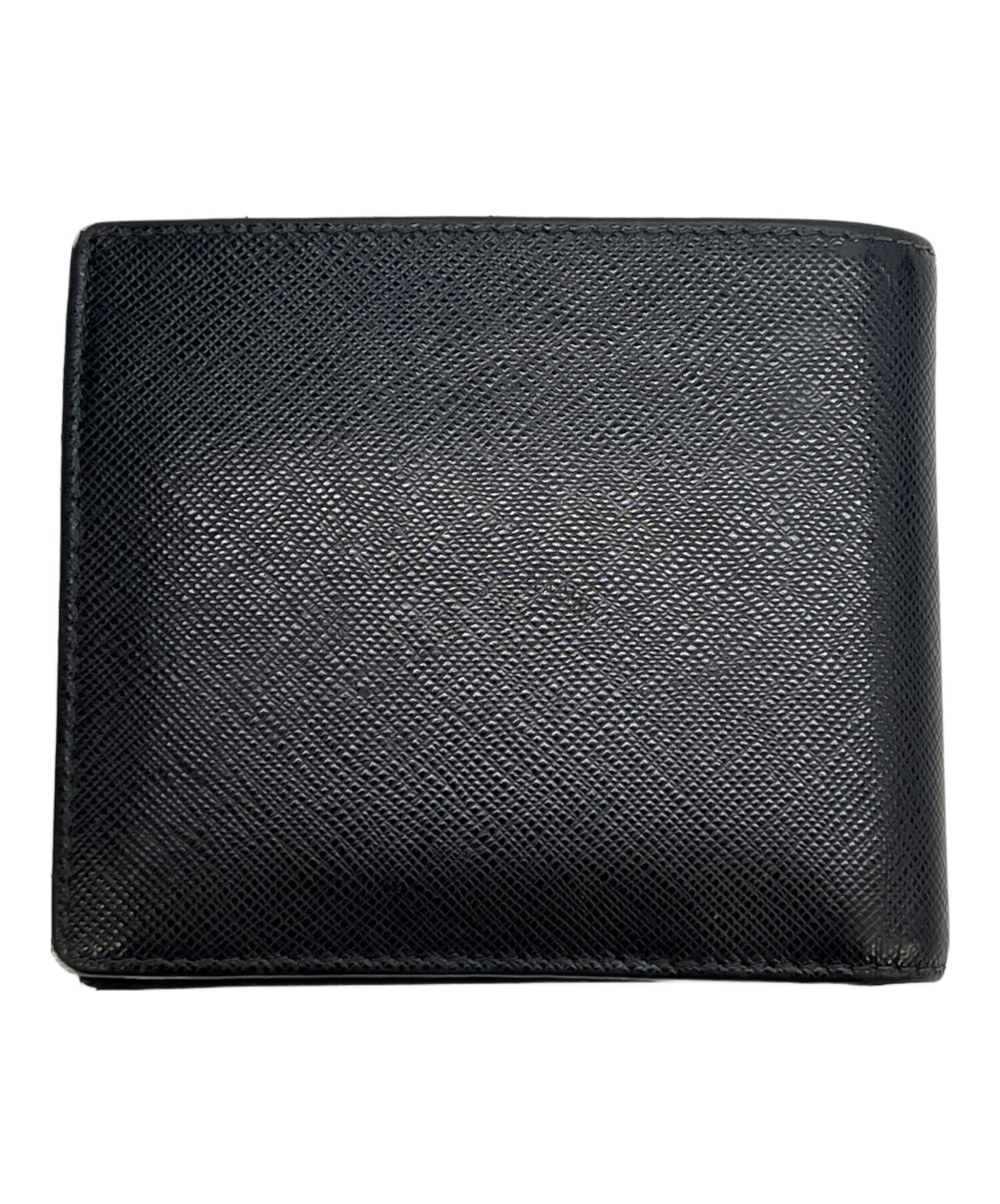 中古・古着通販】PRADA (プラダ) 2つ折り財布 SAFFIANO NERO｜ブランド