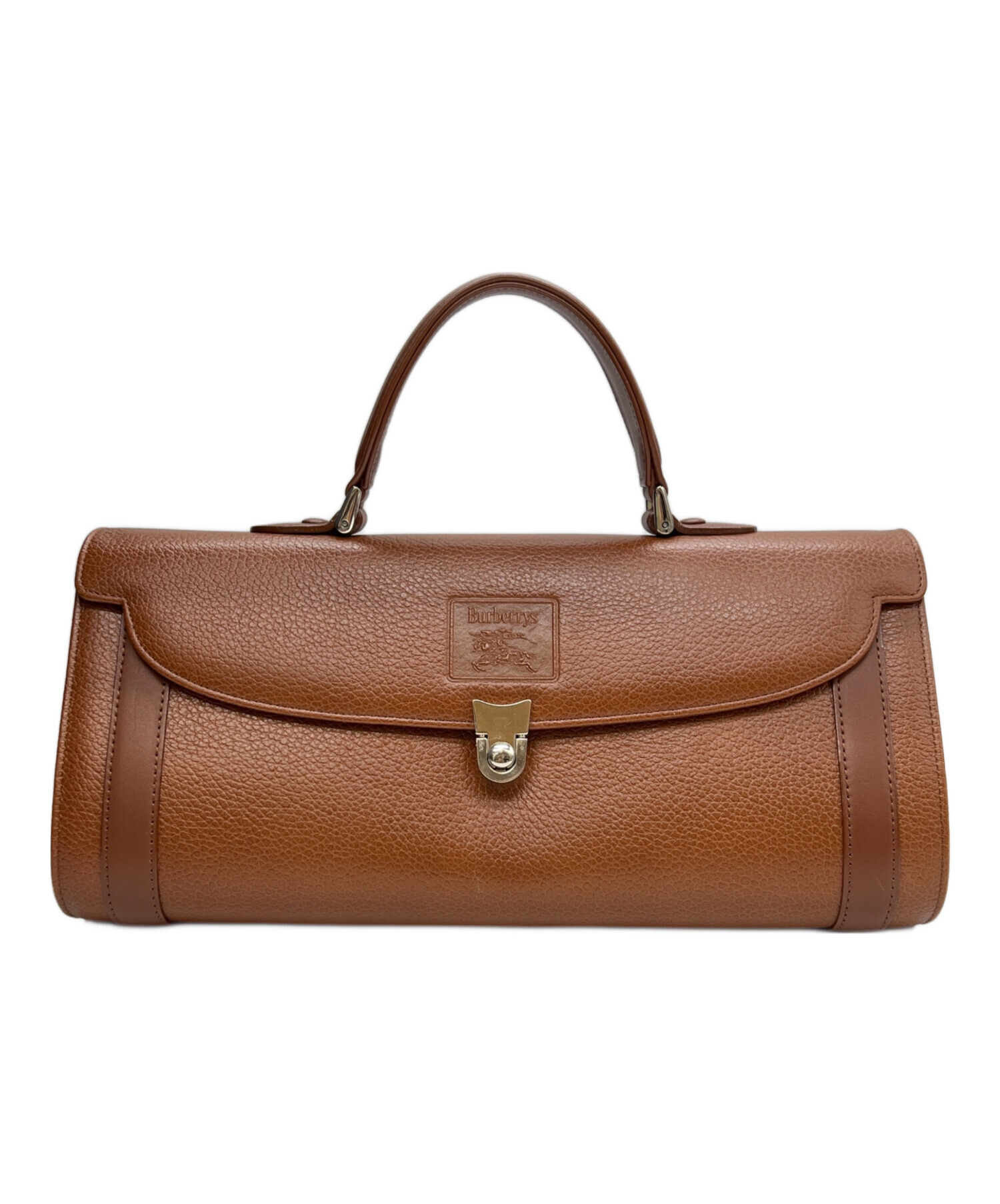 S*P様 Burberrys ハンドバッグ ブラウン レザー 中古・古着通販】Burberrys (バーバリーズ) レザーハンドバッグ