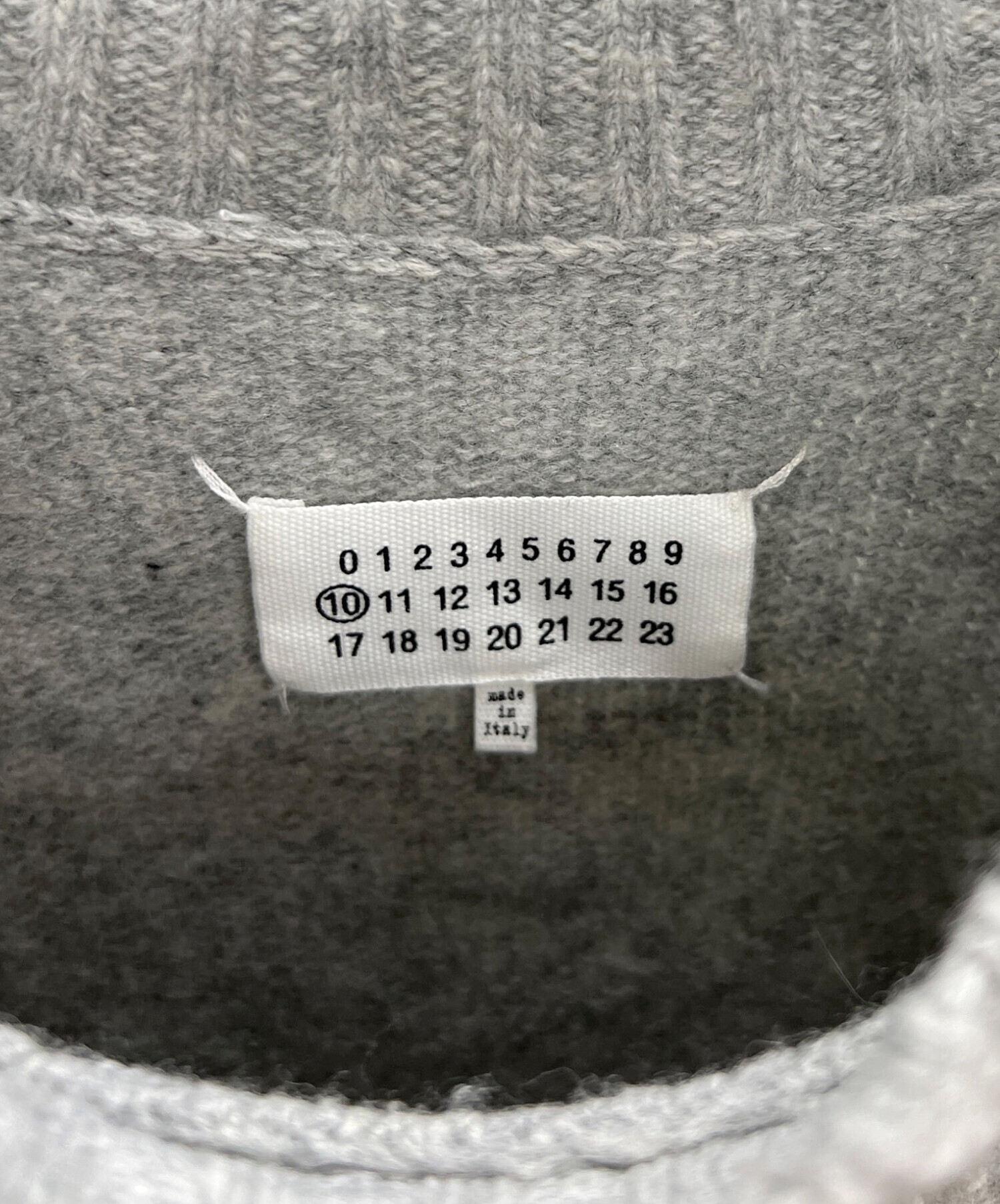 【MAISON SPECIAL】ライトグレーニット　【完売品】【未使用タグ付き】 中古・古着通販】Maison Margiela (メゾンマルジェラ) 厚手ニット
