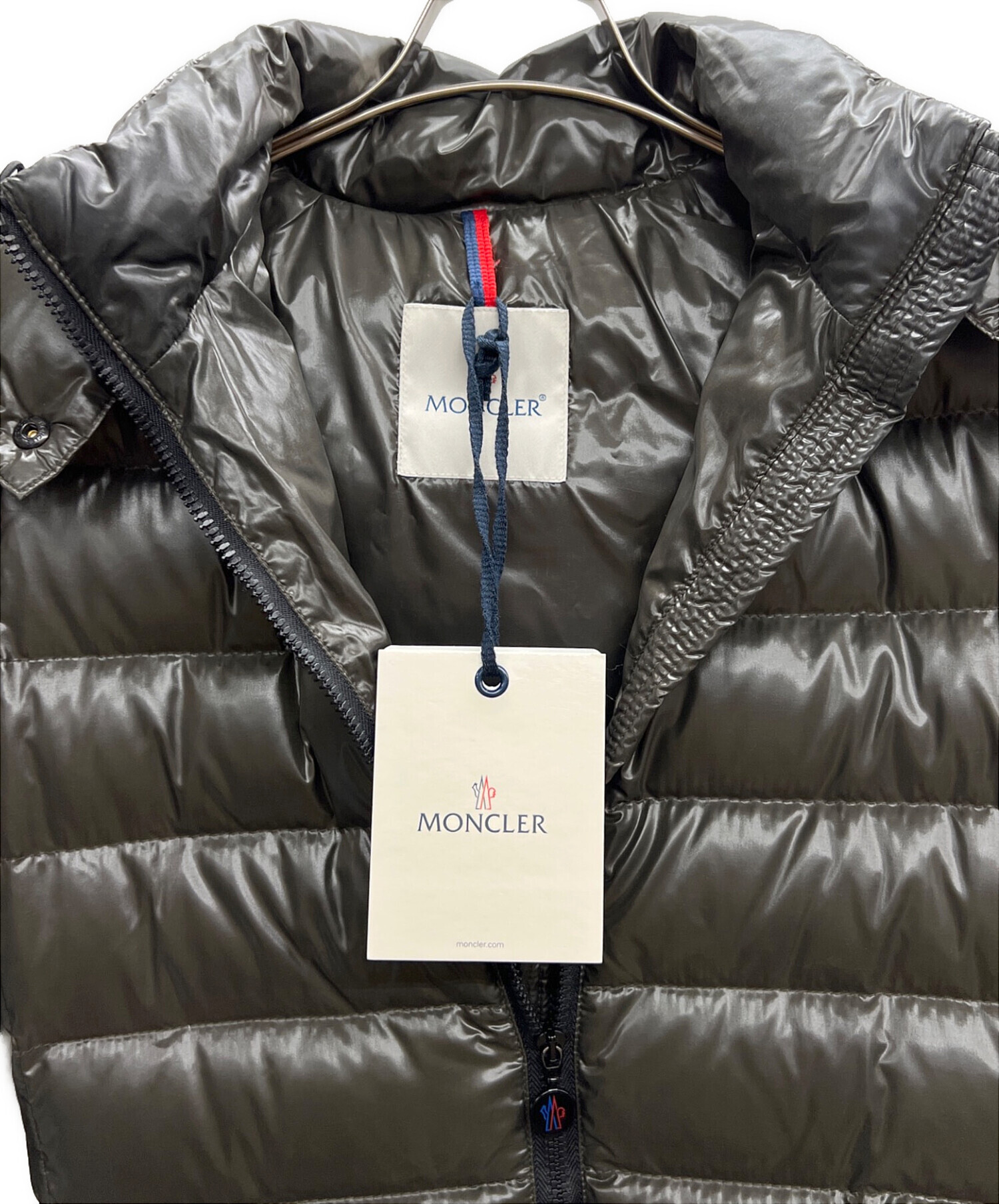 中古・古着通販】MONCLER (モンクレール) ダウンコート カーキ サイズ