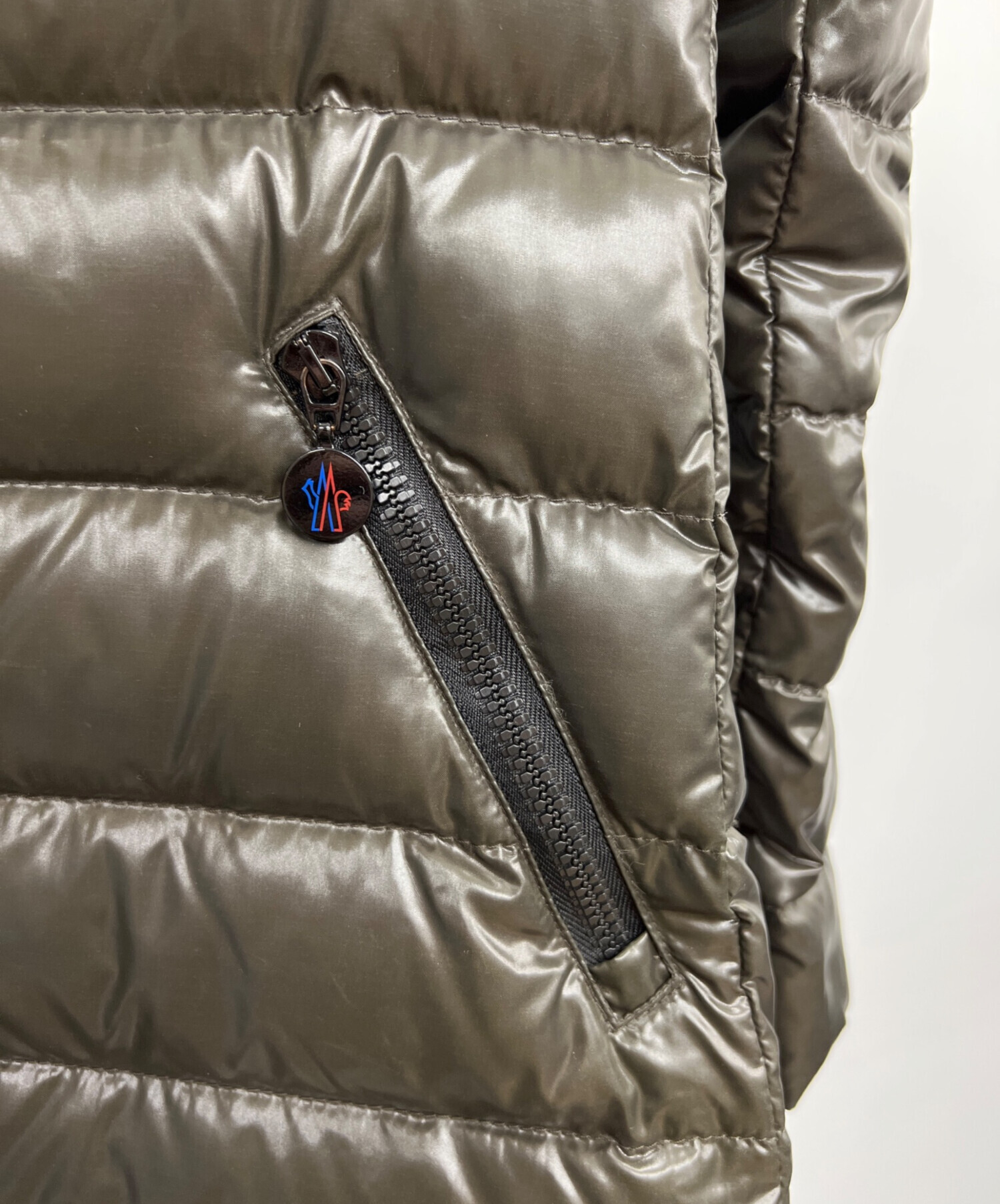中古・古着通販】MONCLER (モンクレール) ダウンコート カーキ サイズ