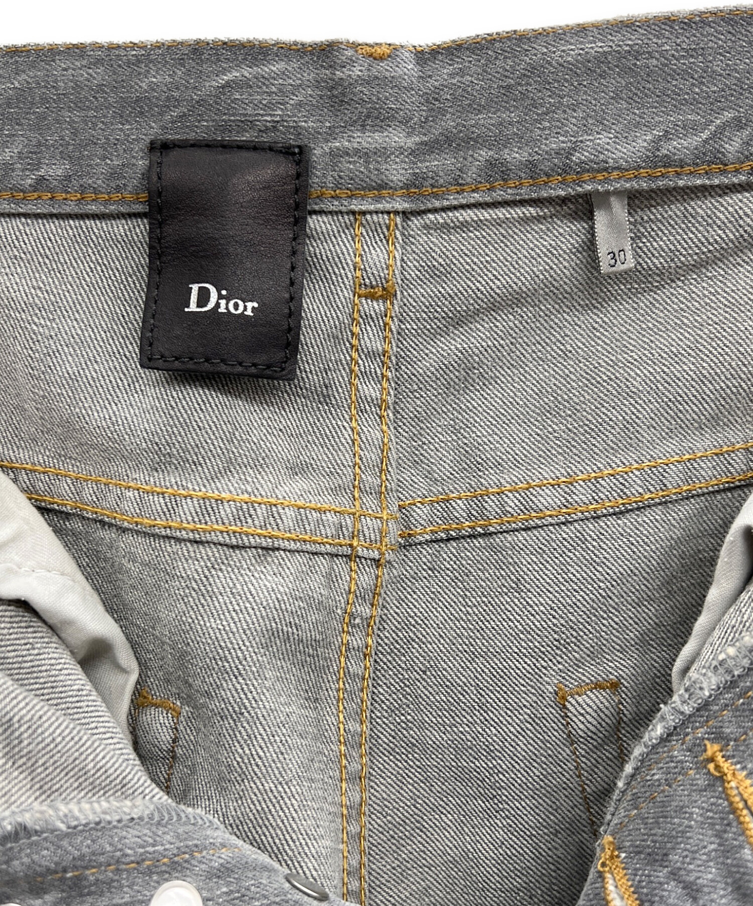 中古・古着通販】DIOR HOMME (ディオール オム) グレイデニムパンツ
