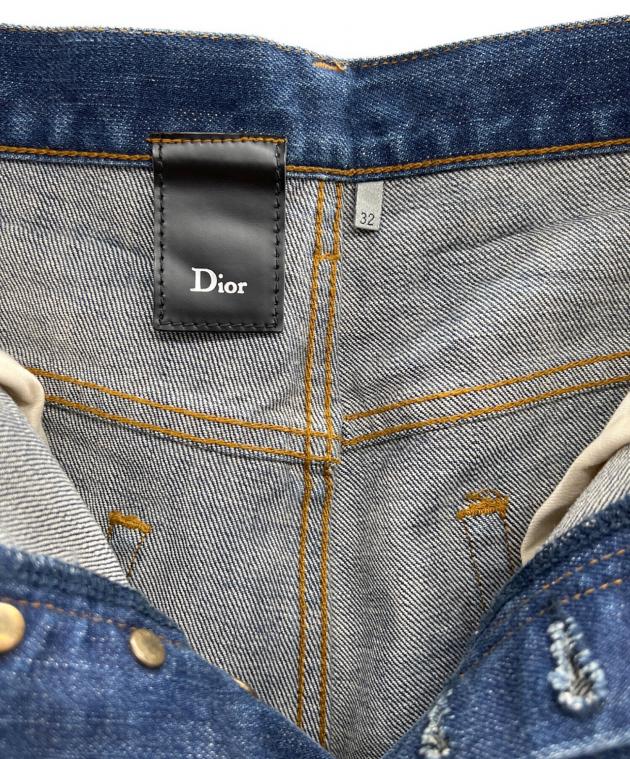 中古・古着通販】DIOR HOMME (ディオール オム) 爪痕デニムパンツ