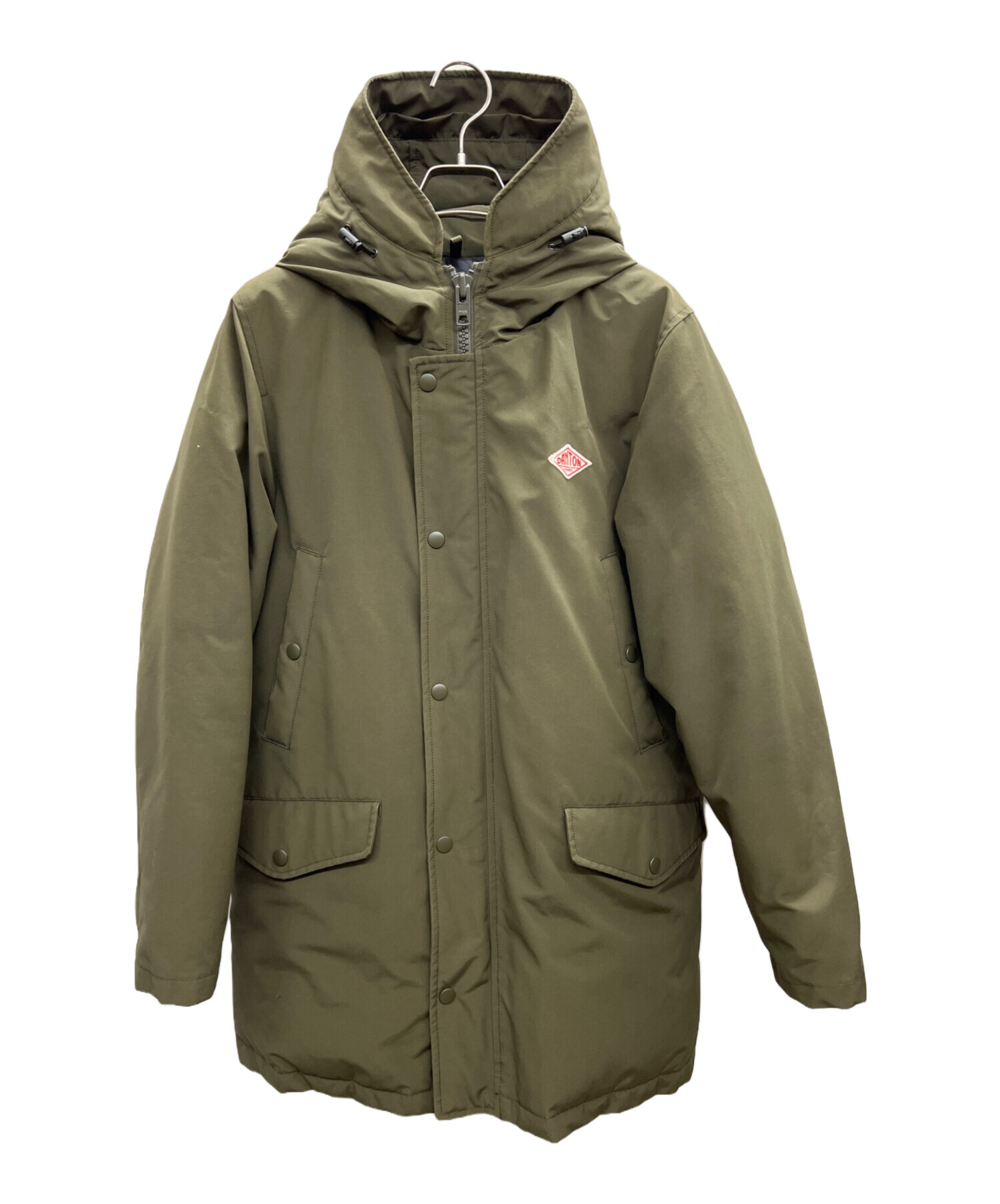 DANTON ダウンジャケット 36 オリーブ　カーキ 中古・古着通販】DANTON (ダントン) ダウンジャケット オリーブ サイズ