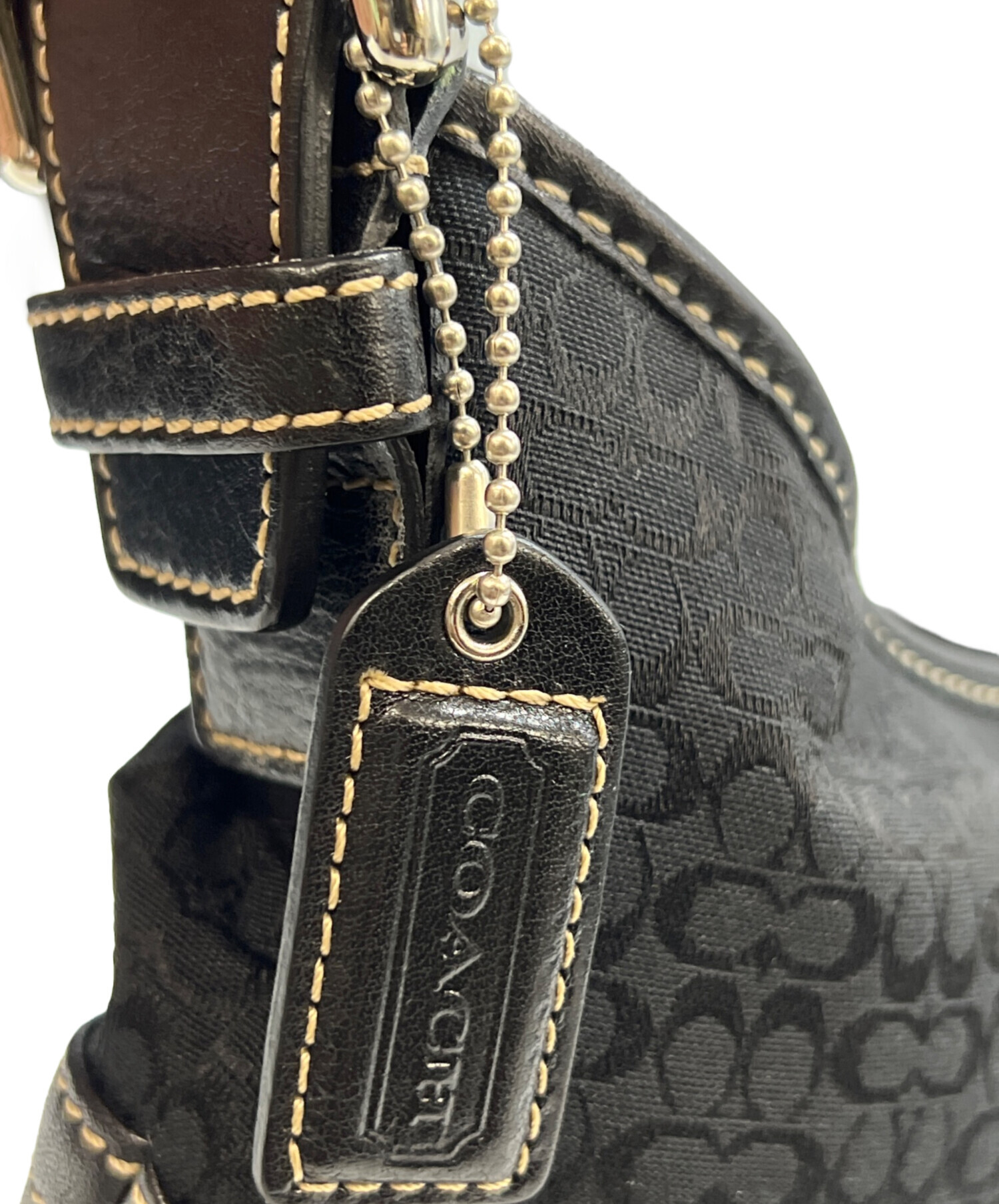 中古・古着通販】COACH (コーチ) ワンショルダーバッグ シグネチャー