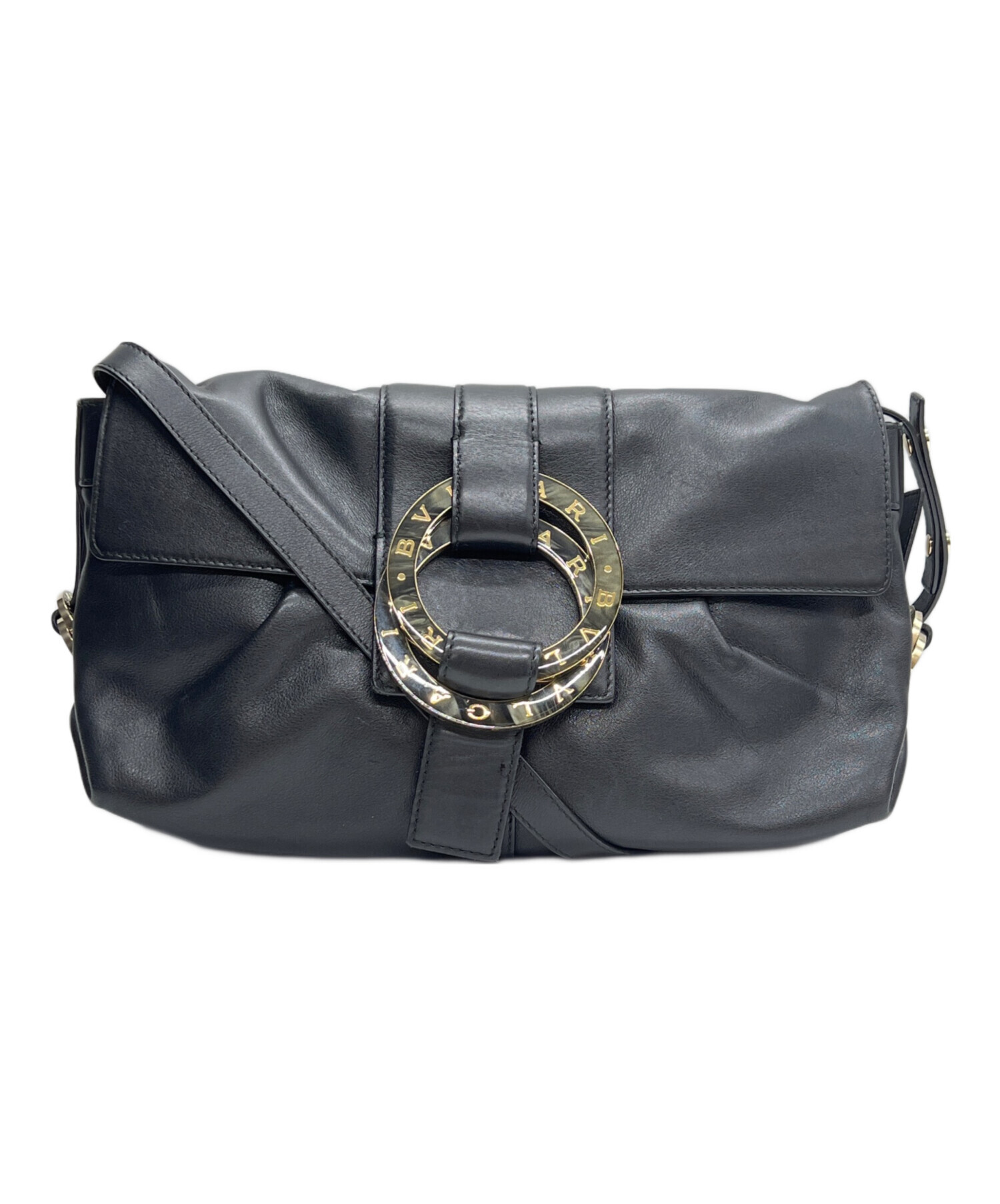 【期間限定セール】BVLGARI ショルダーバッグ ブラック 中古・古着通販】BVLGARI (ブルガリ) ショルダーバッグ ブラック