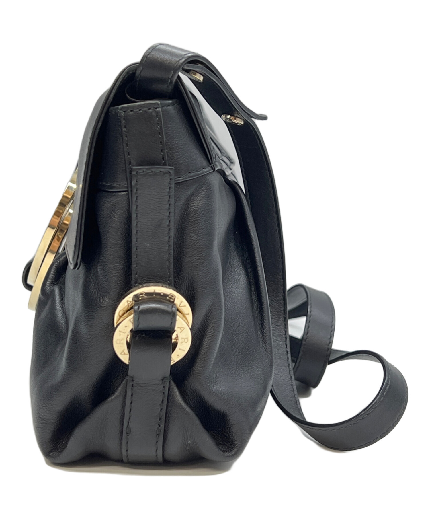 【期間限定セール】BVLGARI ショルダーバッグ ブラック 中古・古着通販】BVLGARI (ブルガリ) ショルダーバッグ ブラック