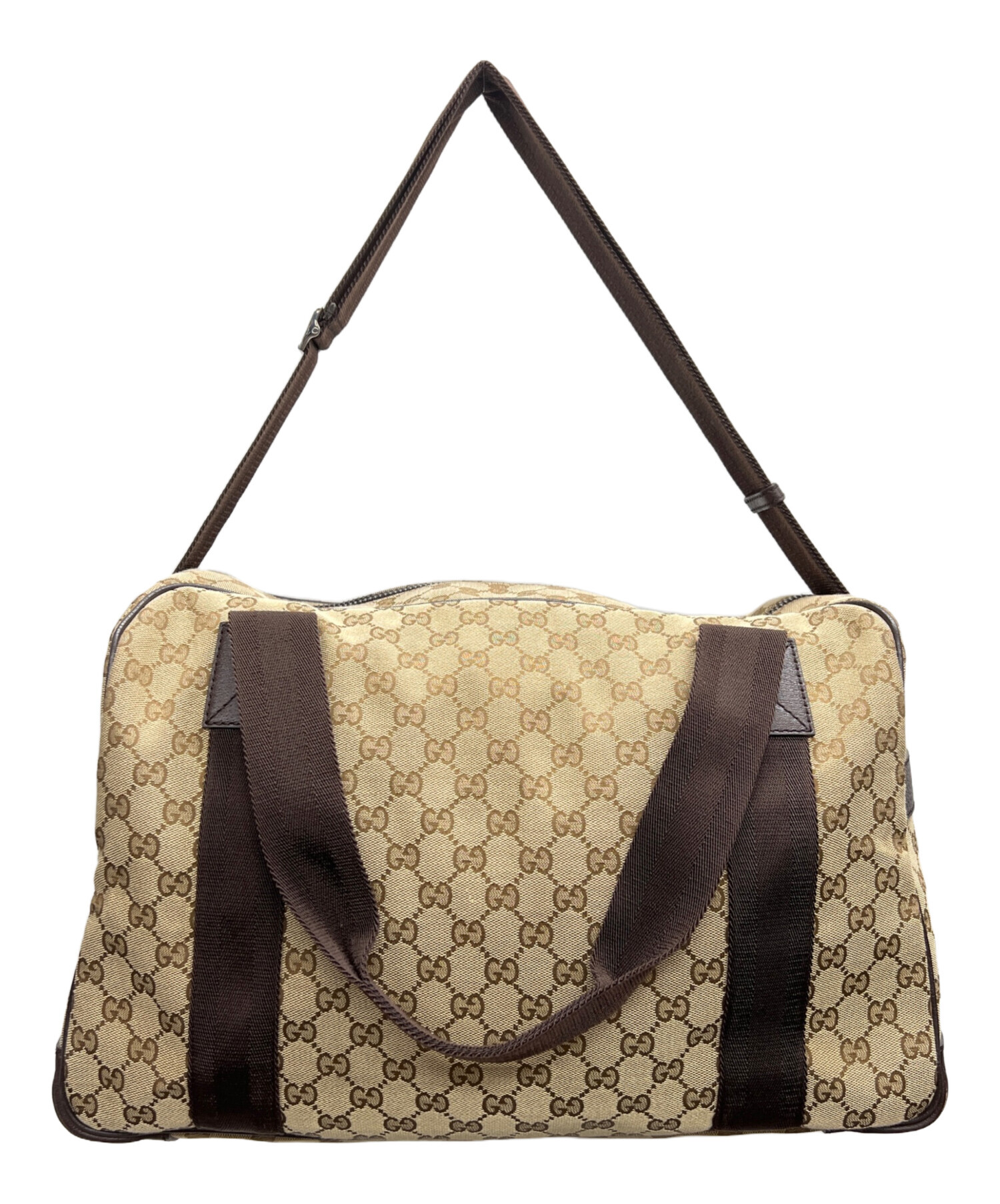Gucci GGパターン バッグ ベージュ ボストンバッグ 中古・古着通販】GUCCI (グッチ) ボストンバッグ GGキャンバス