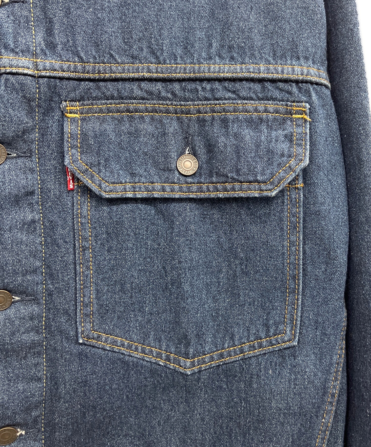 中古・古着通販】LEVI'S (リーバイス) デニムジャケット ネイビー