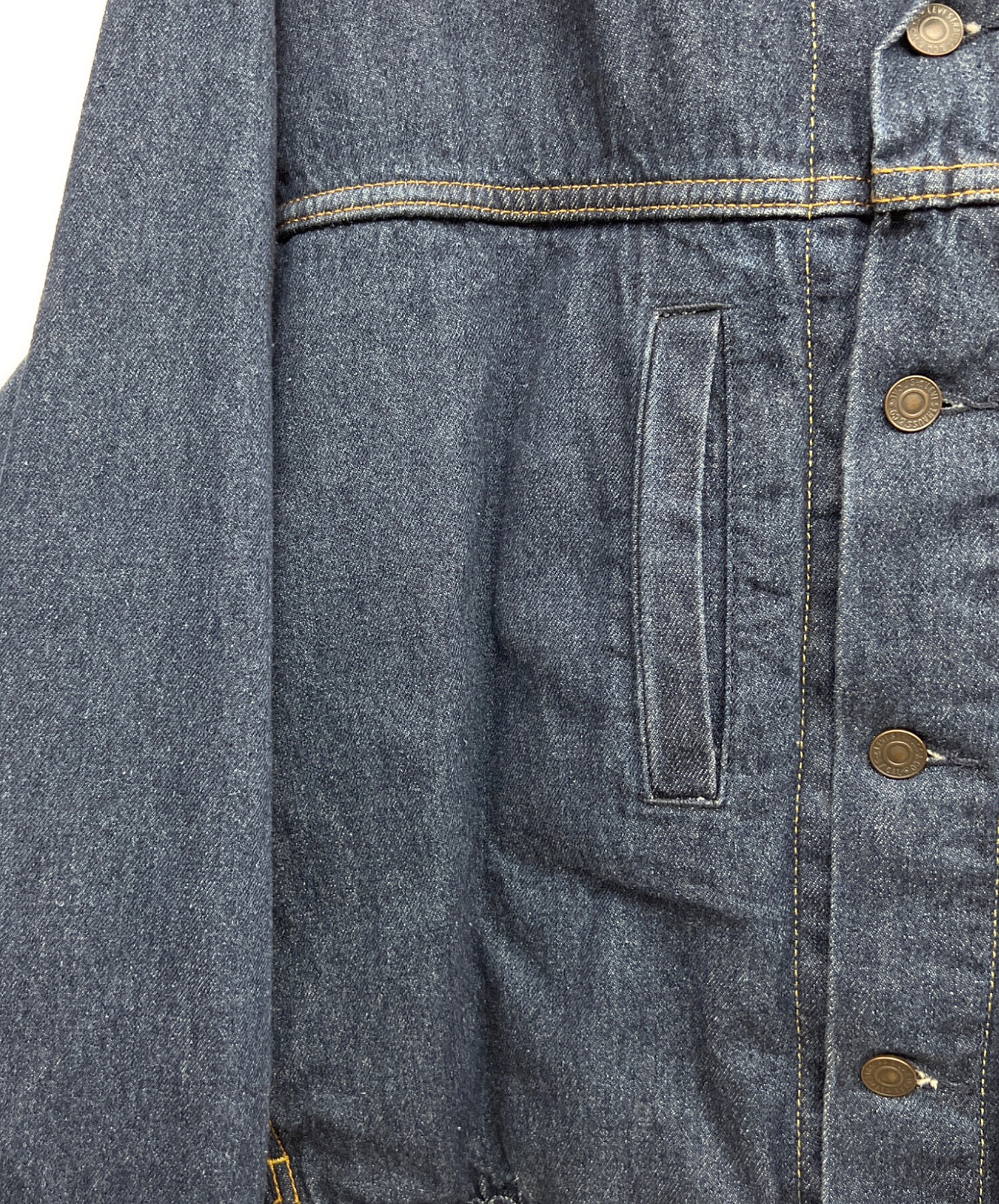 中古・古着通販】LEVI'S (リーバイス) デニムジャケット ネイビー