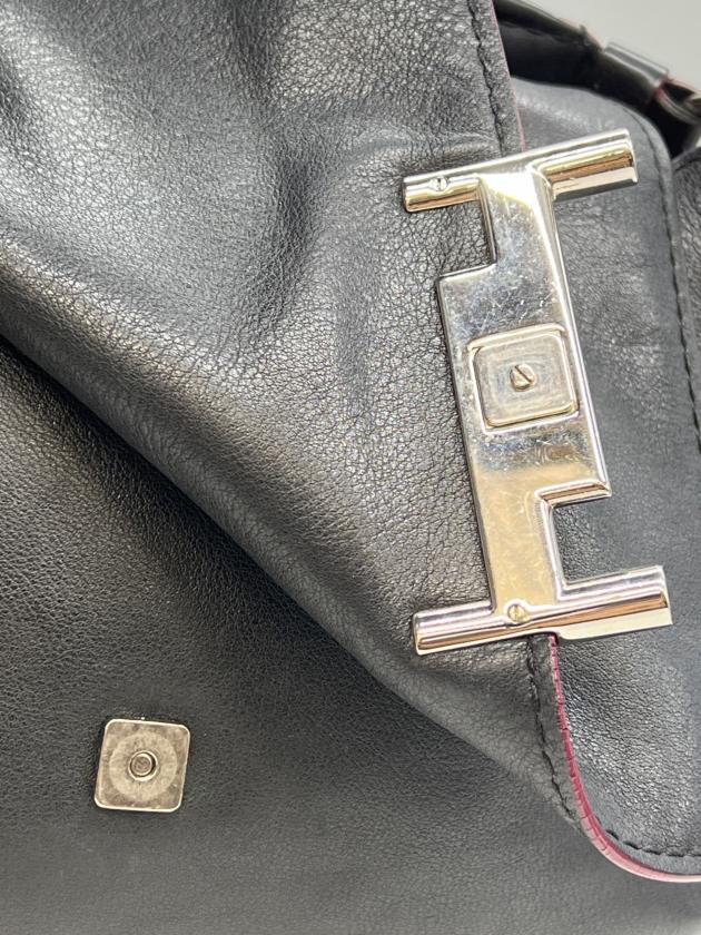 中古・古着通販】TOD'S (トッズ) ダブルT チェーンショルダー ブラック