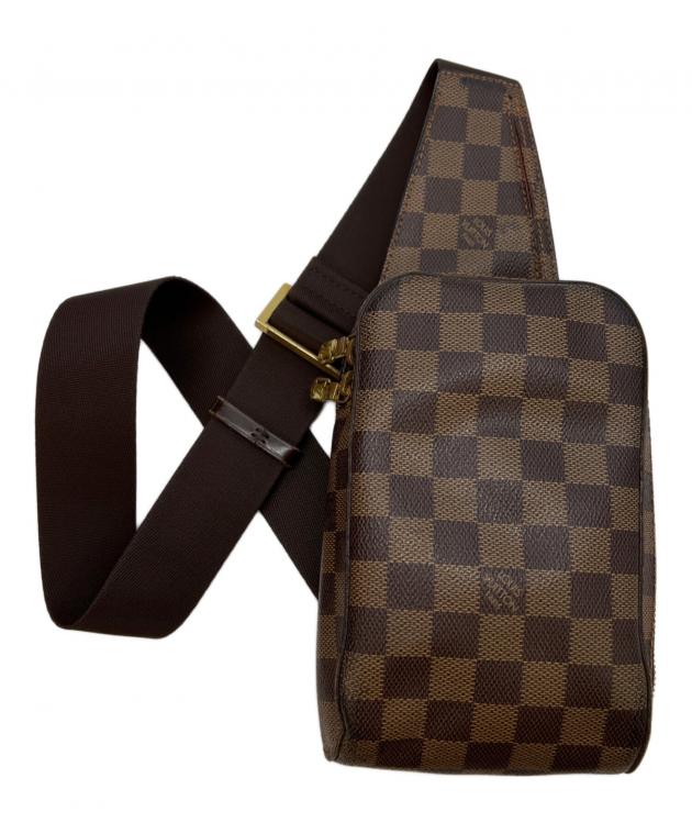 Louis Vuitton ボディバッグ ブラウン 中古・古着通販】LOUIS VUITTON (ルイ ヴィトン) ボディーバッグ