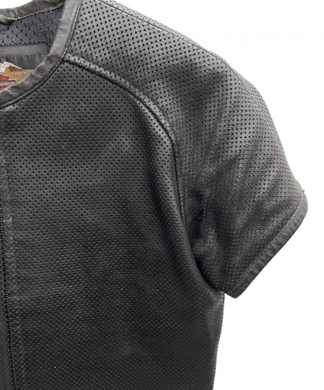 ★Harley-Davidson メッシュレザー半袖ジャケット Lサイズ★ 中古・古着通販】HARLEY-DAVIDSON (ハーレーダビッドソン) メッシュ