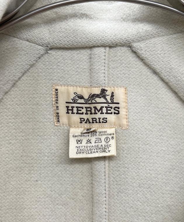中古・古着通販】HERMES (エルメス) ダッフルコート グレナン金具