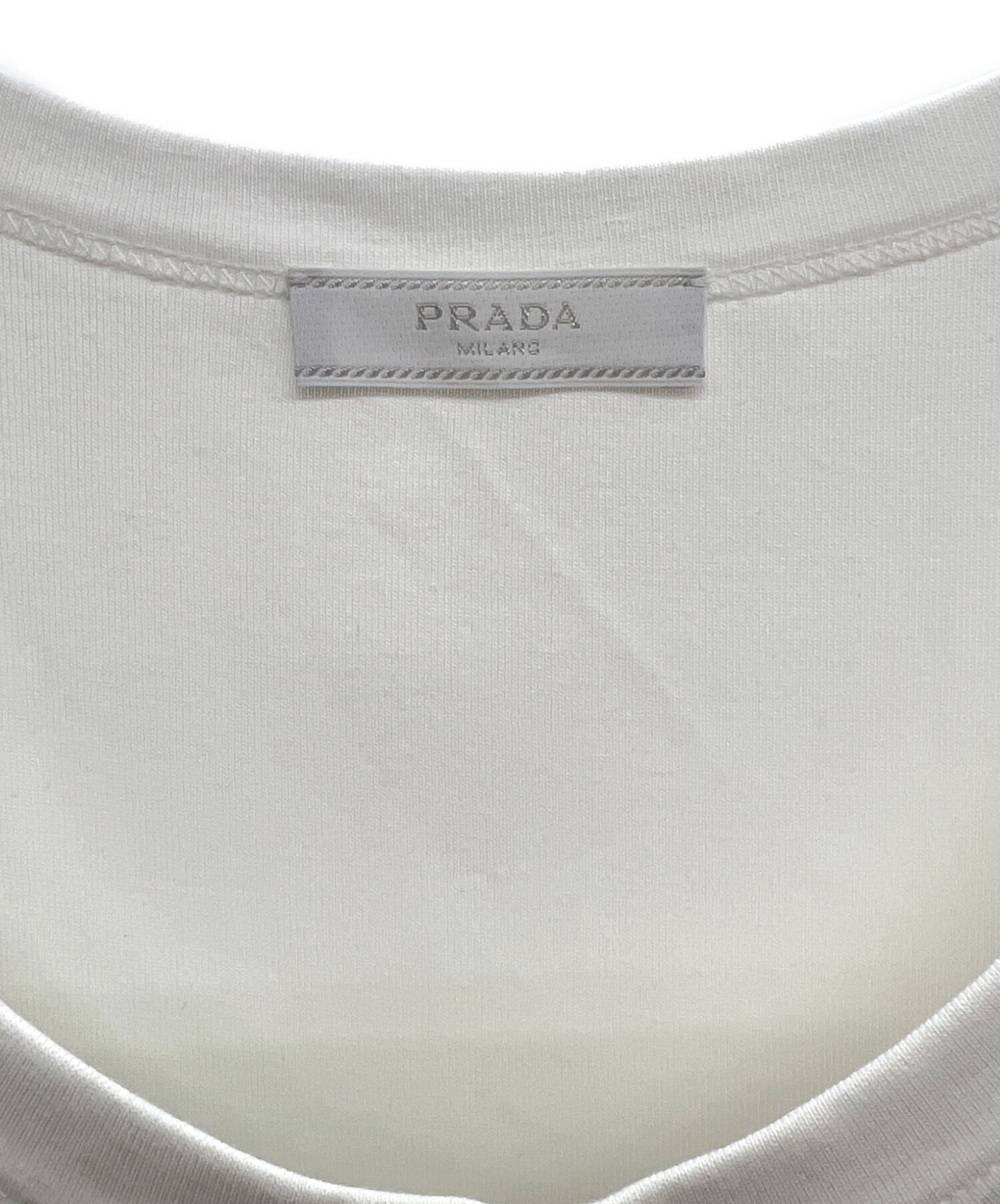 中古・古着通販】PRADA (プラダ) トライアングルロゴプレートタンク
