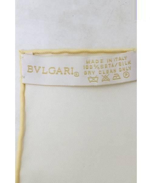 中古・古着通販】BVLGARI (ブルガリ) シルクスカーフ ホワイト 未使用