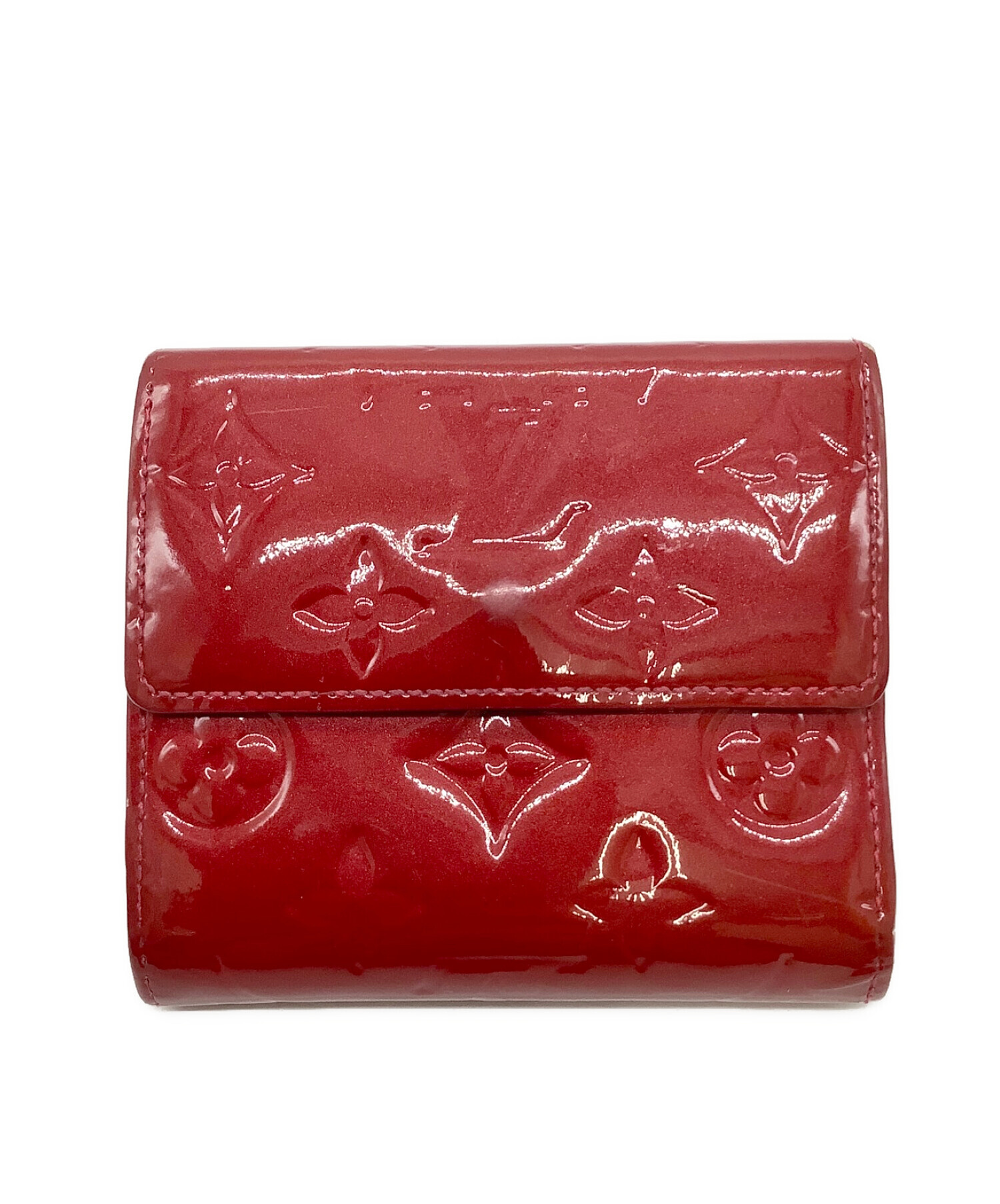 中古・古着通販】LOUIS VUITTON (ルイ ヴィトン) 3つ折り財布 レッド 