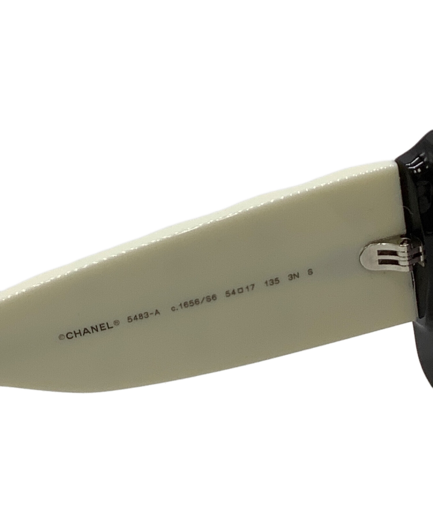 中古・古着通販】CHANEL (シャネル) サングラス ブラック×ホワイト