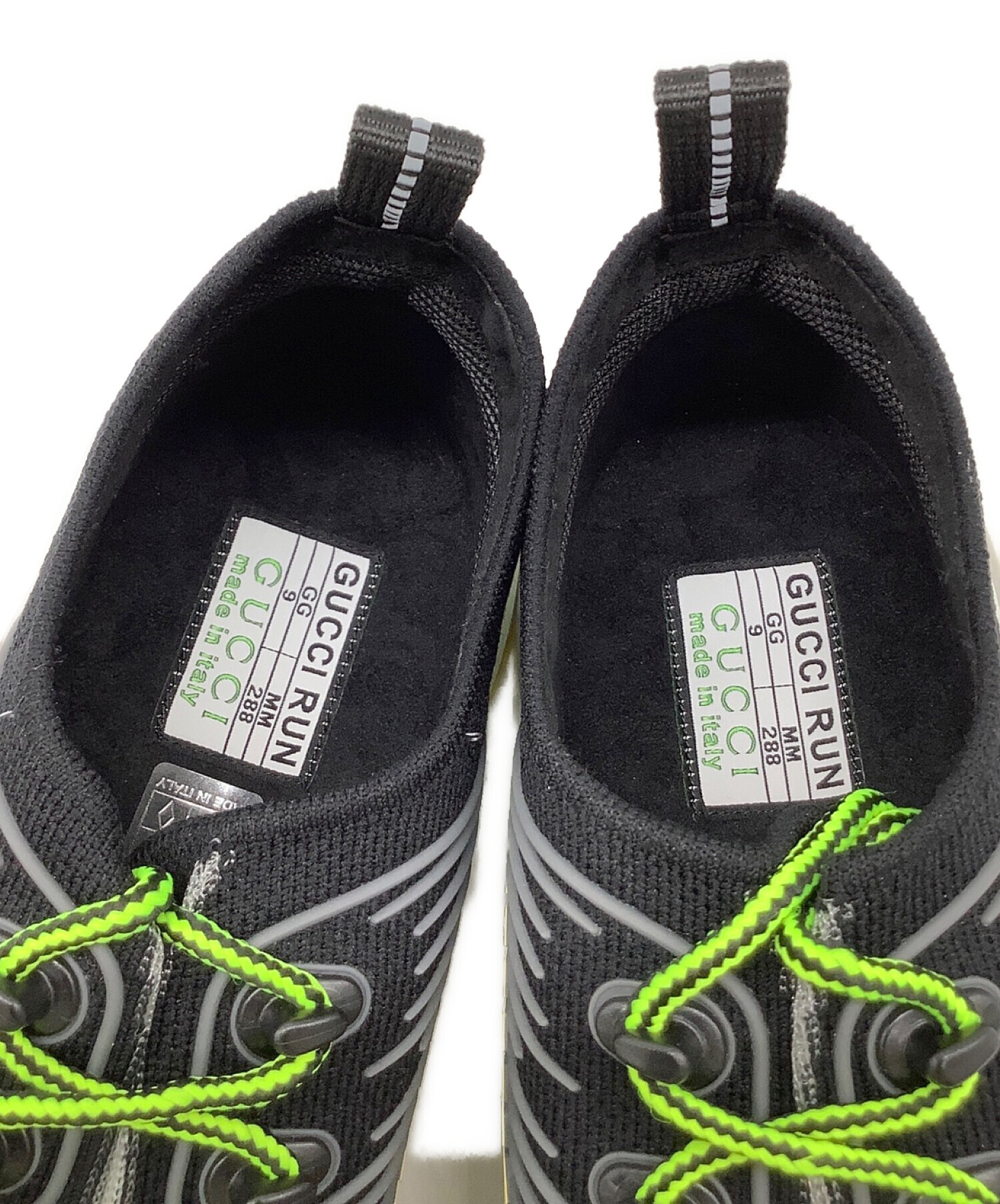 GUCCI スニーカー　サイズ9 GUCCI グッチ レザースニーカー GG靴 サイズ表記9 - トレンド