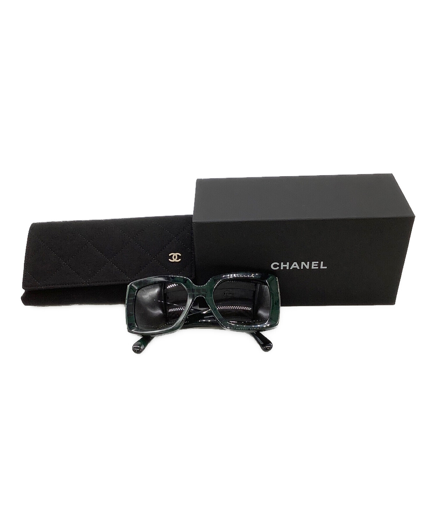中古・古着通販】CHANEL (シャネル) サングラス グリーン｜ブランド