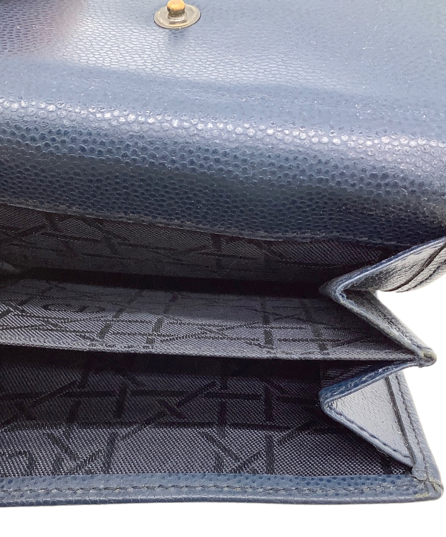 Dior 三つ折財布 ネイビー Dior 三つ折り財布 ネイビー Dior 三つ折り財布 ネイビー