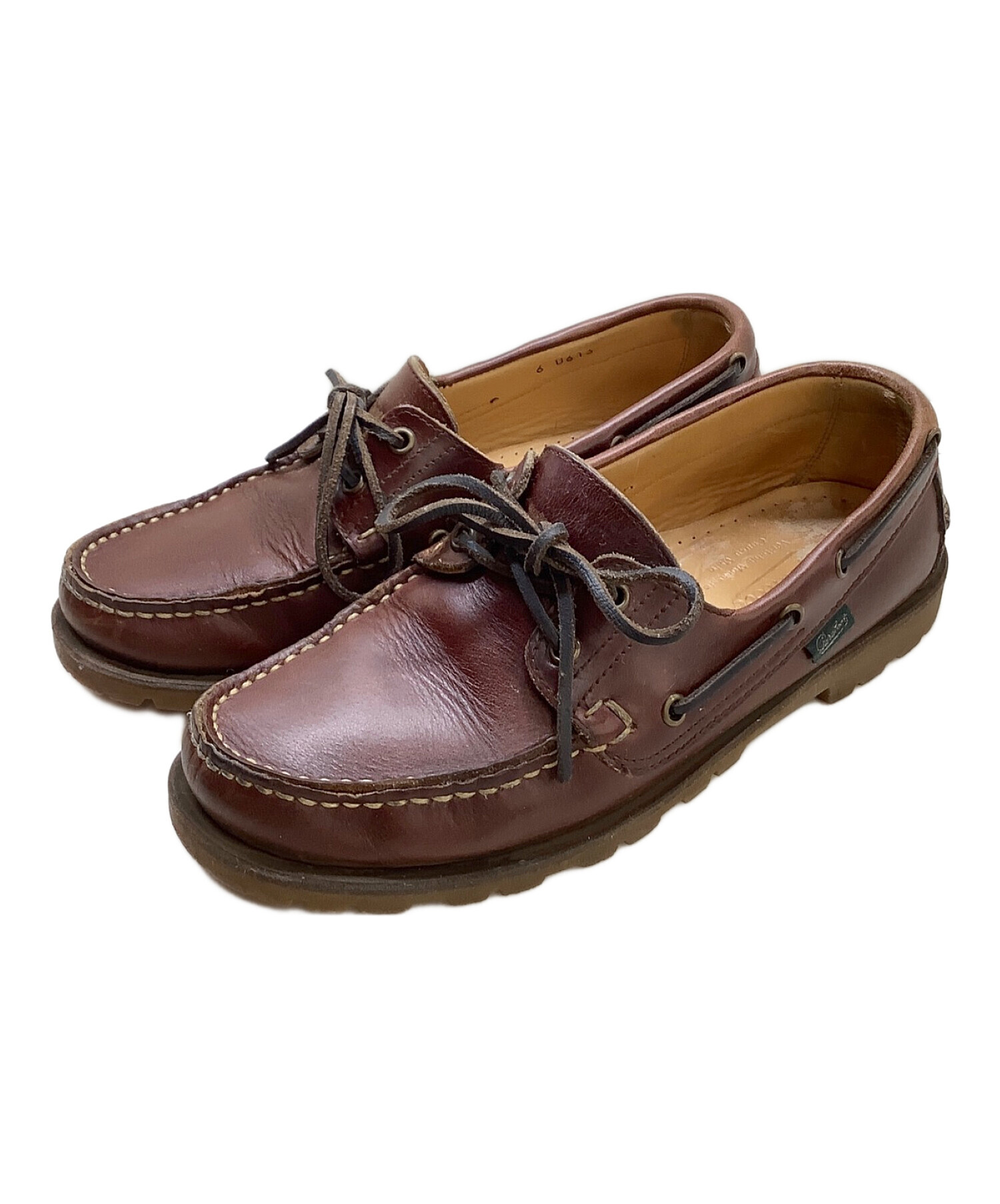 Paraboot ブラウン デッキシューズ 中古・古着通販】PARABOOT (パラブーツ) デッキシューズ ブラウン